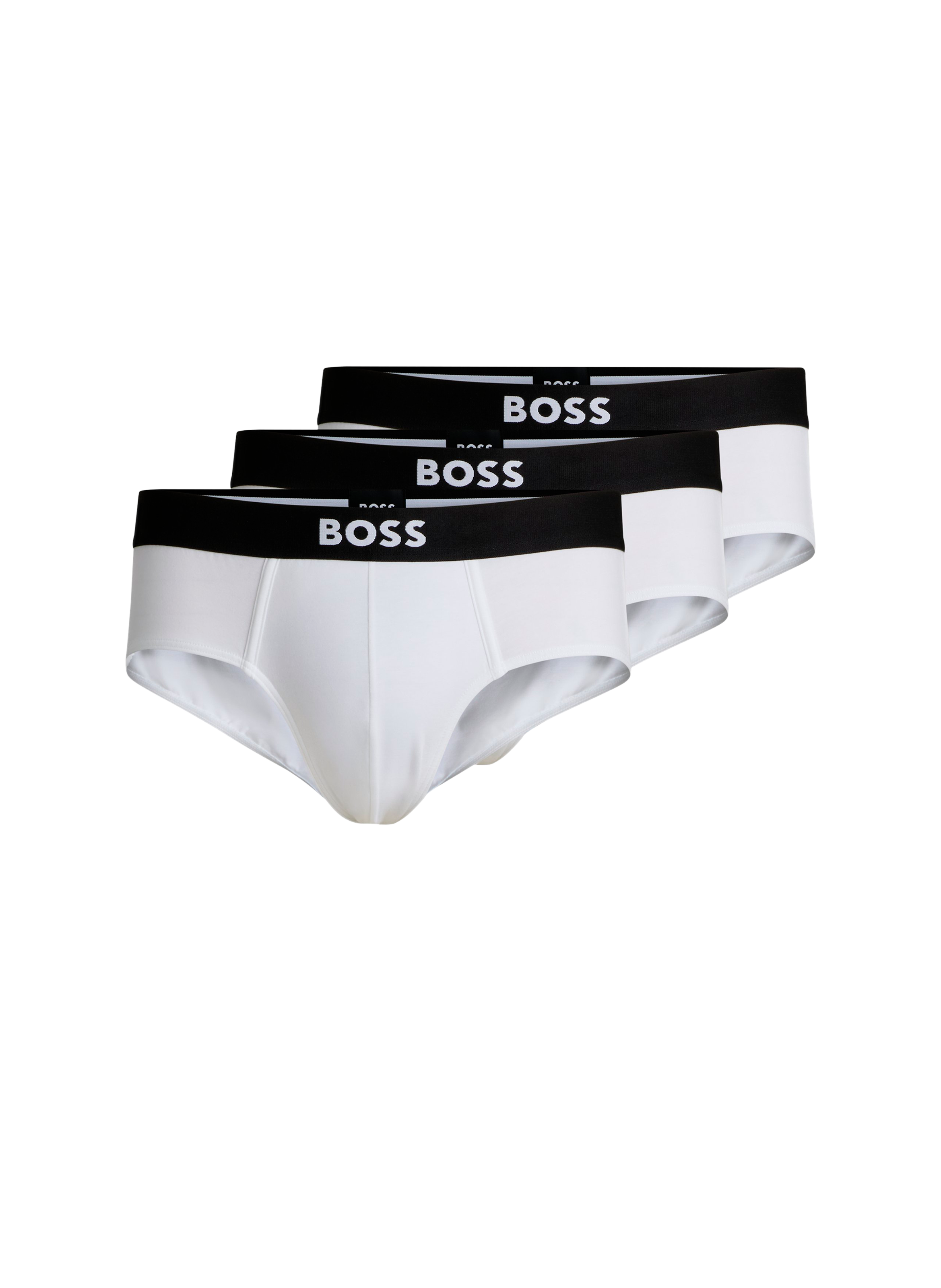 Lot de 3 slips à logo BOSS Noir