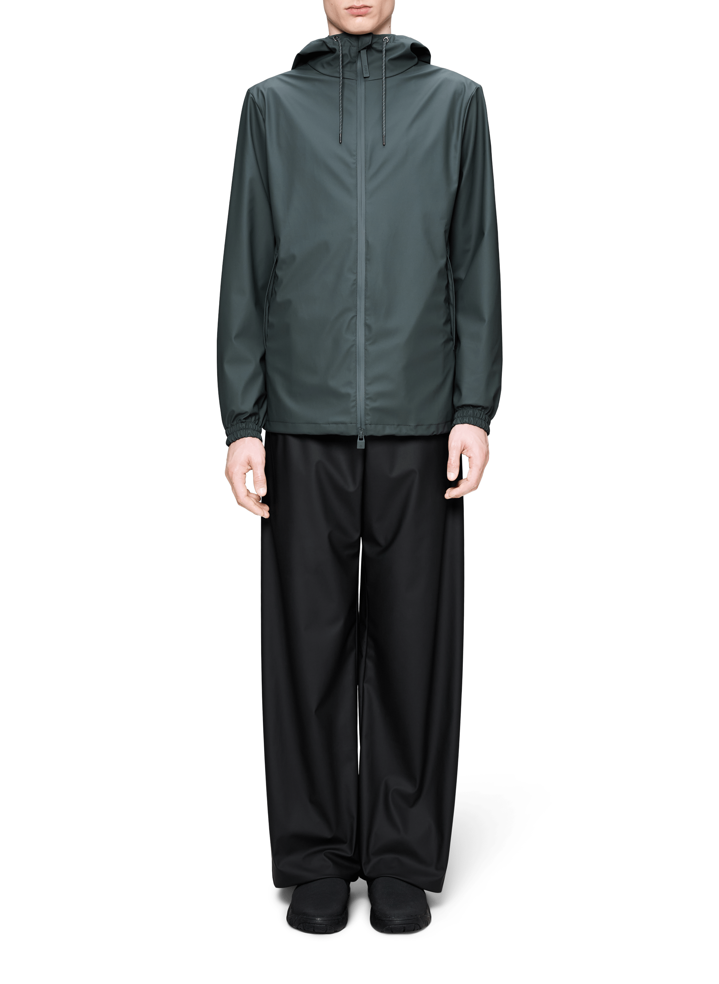 Veste imperméable à capuche RAINS Gris