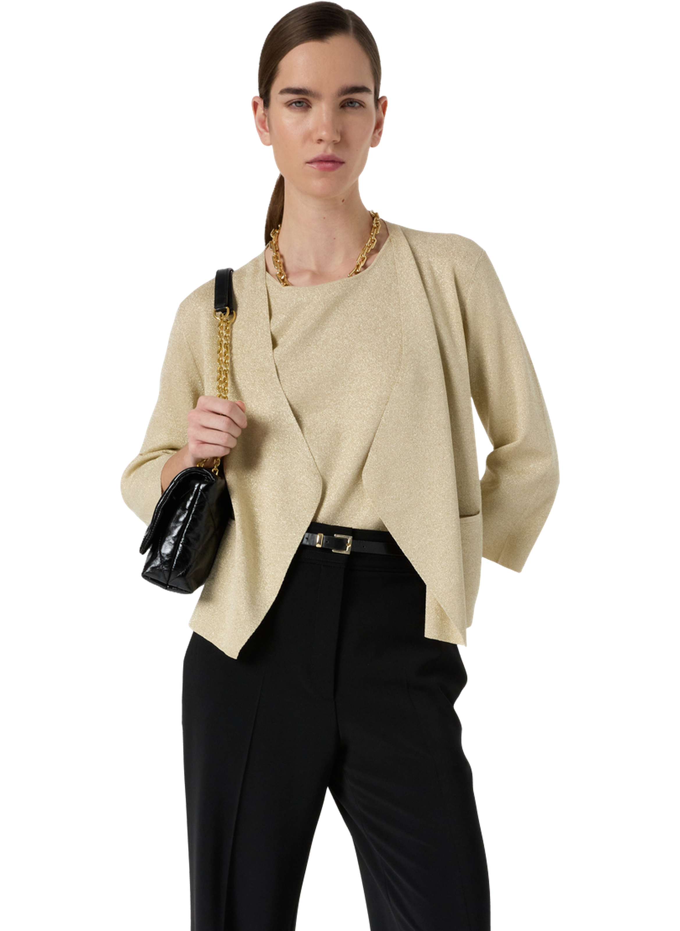 Gilet en microfibre doré - lavina GERARD DAREL Jaune