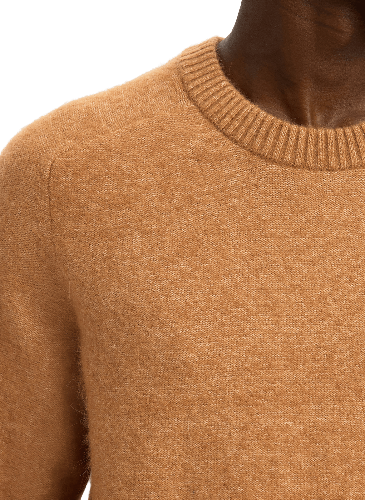 Cotton-blend jumper SELECTED Brown