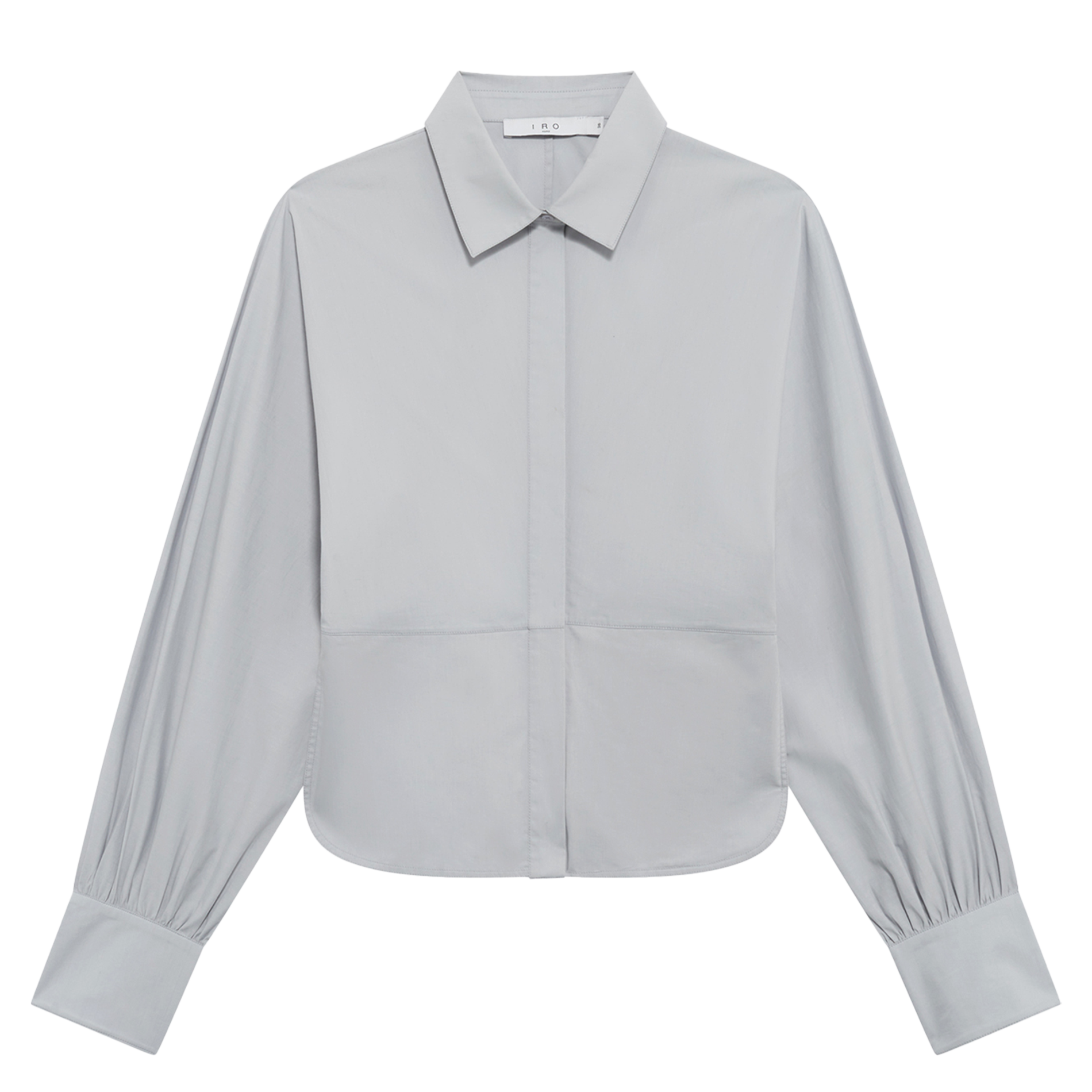 Chemise col classique en coton mélangé janine IRO Gris