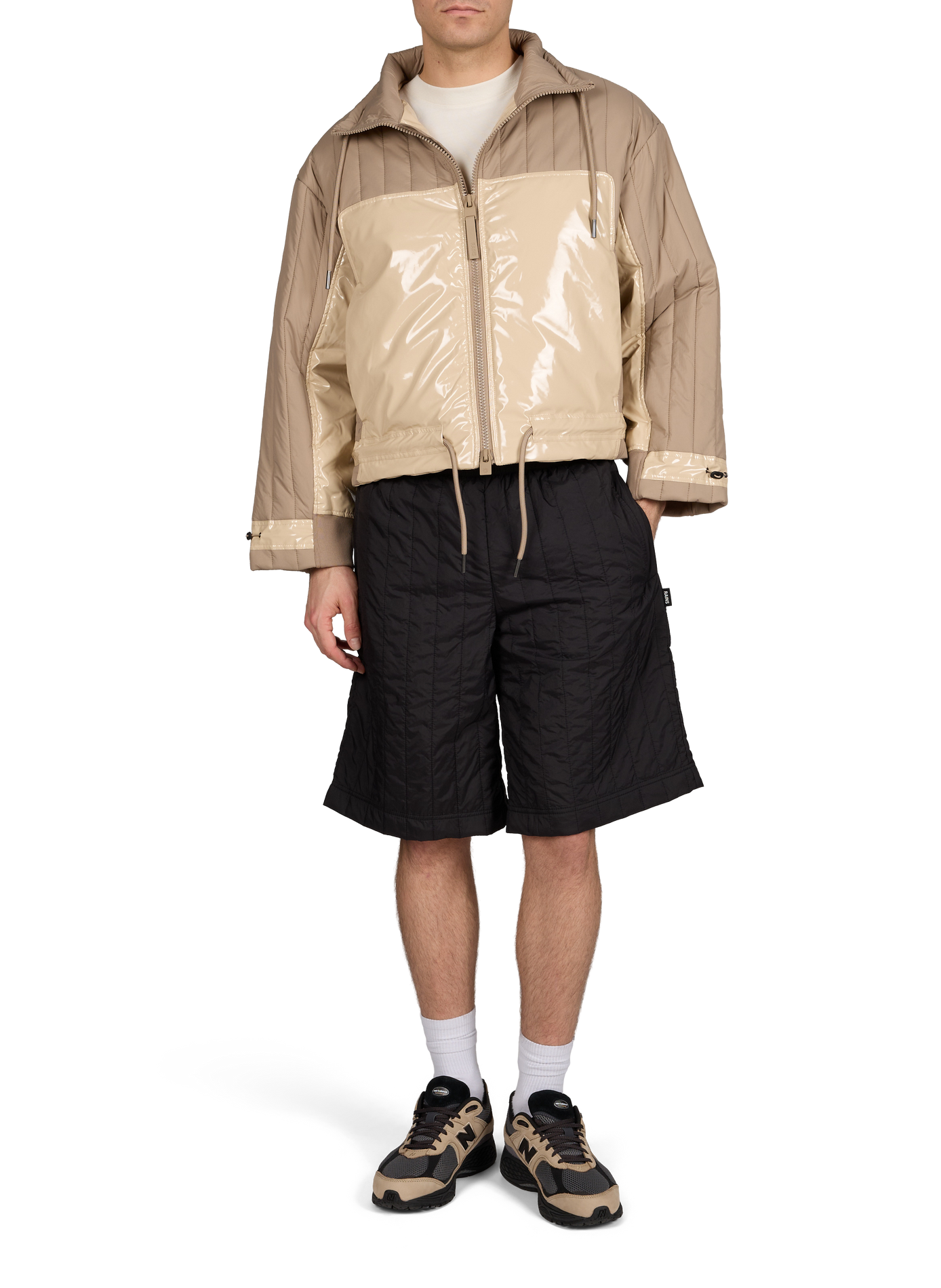 Short Koya Vision matelassé RAINS Noir