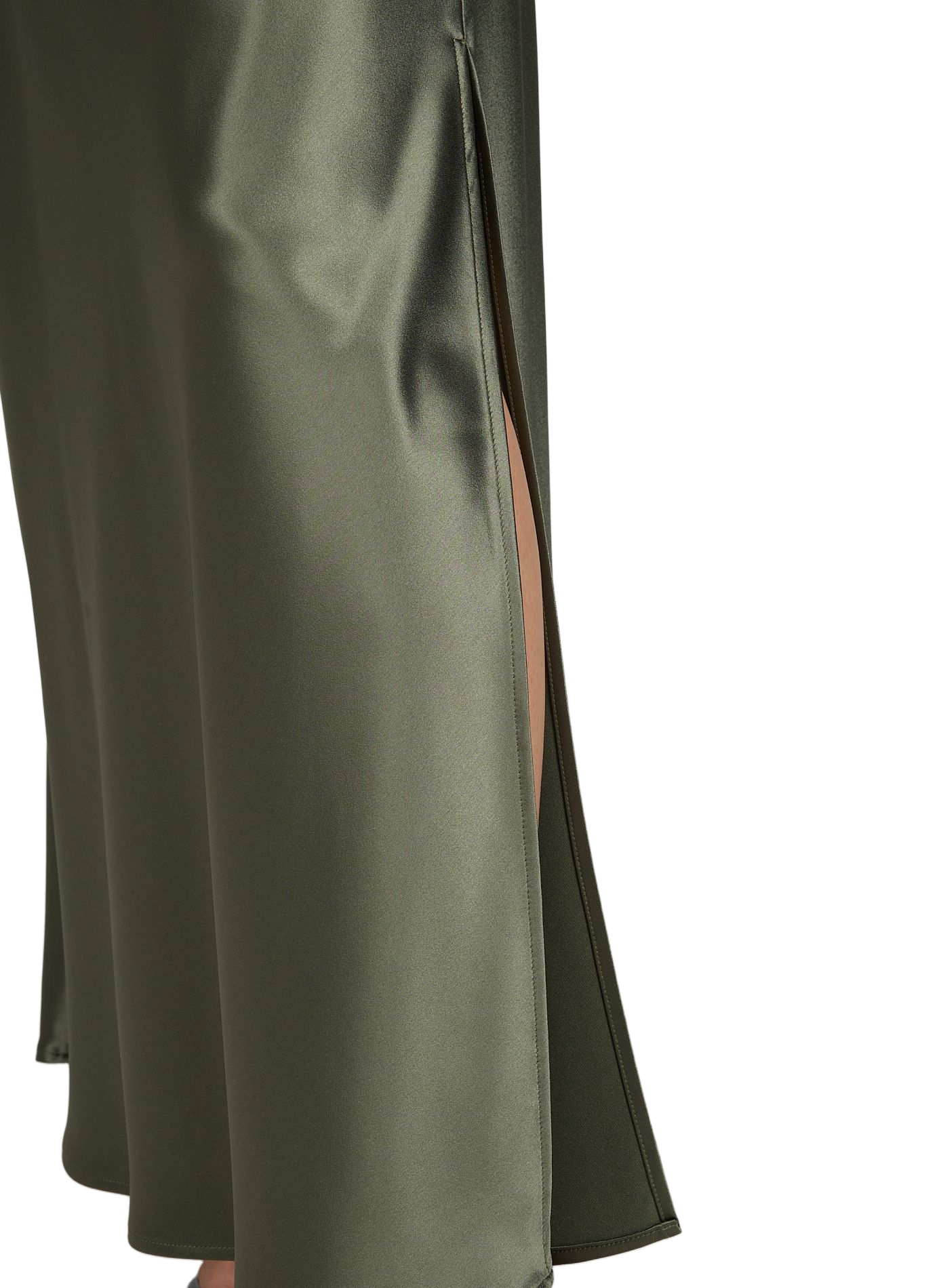 Long satin Levita dress BY MALENE BIRGER Green