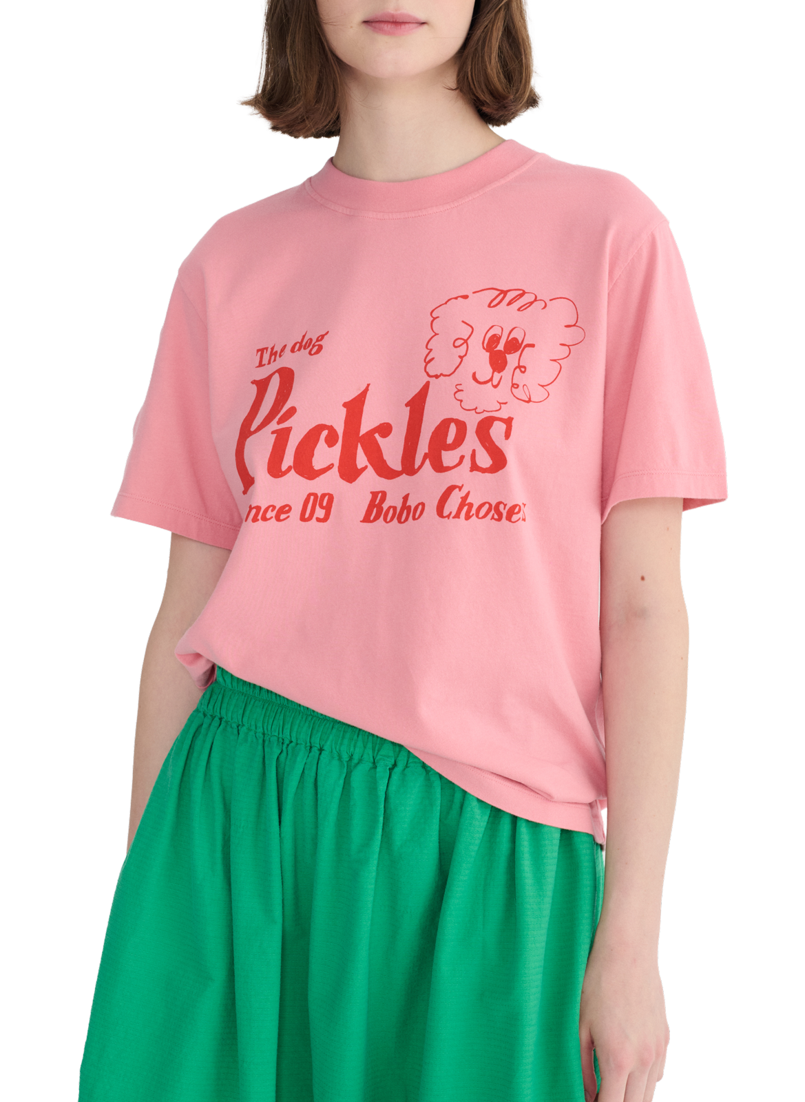Printed cotton T-shirt BOBO CHOSES Pink