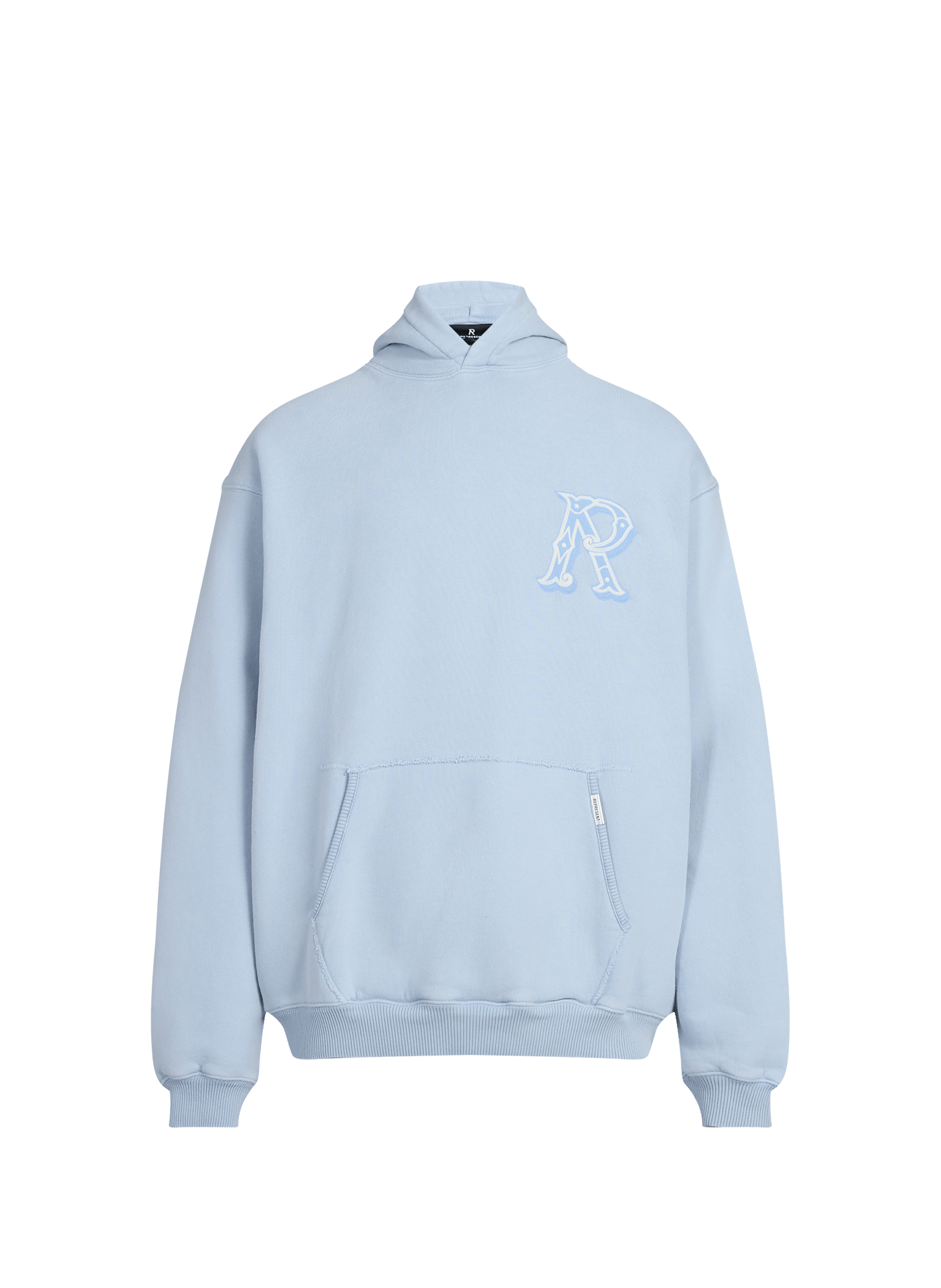 Sweatshirt à capuche en coton REPRESENT Bleu