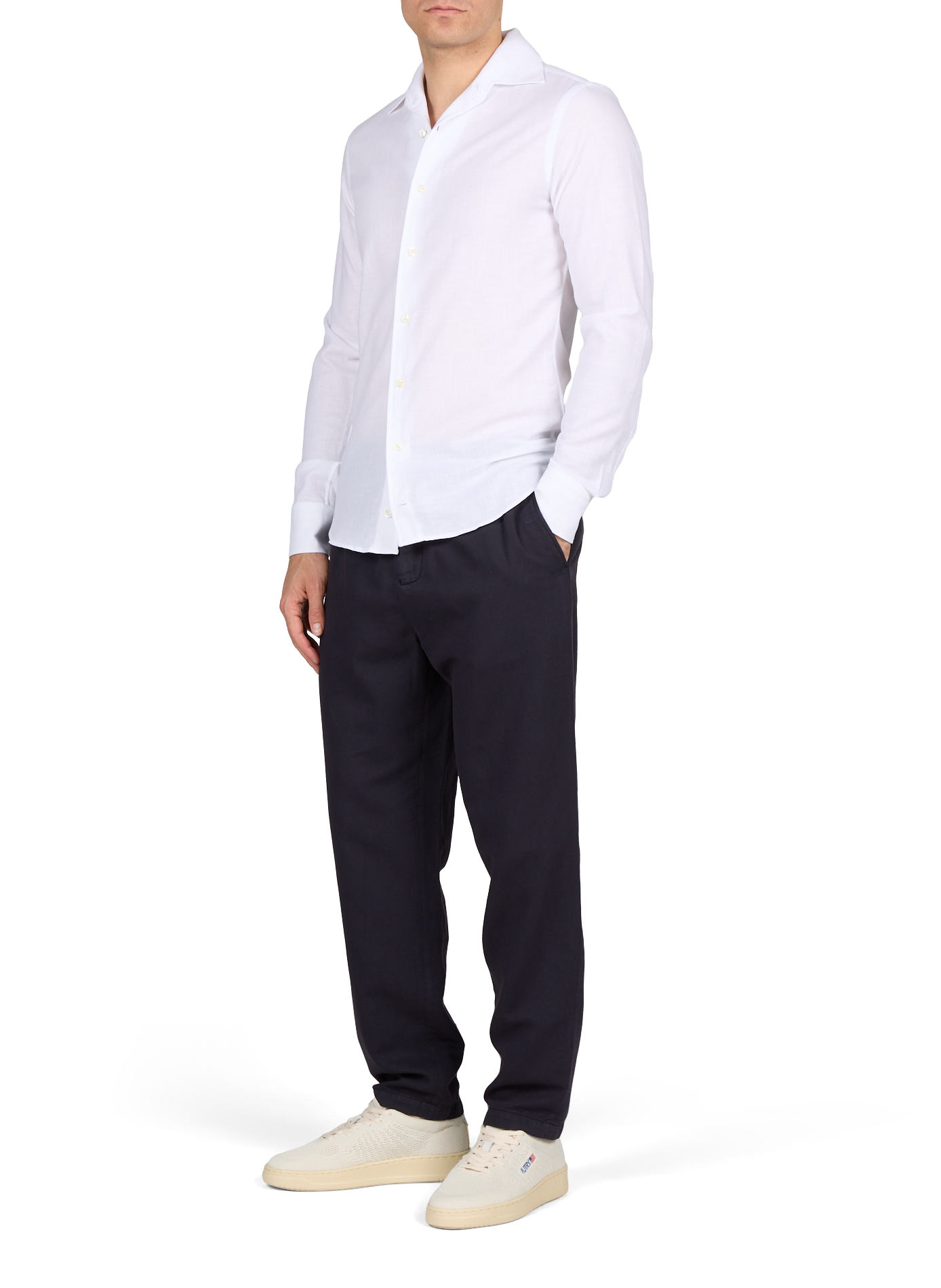 Solid long-sleeve cotton shirt VAN LAACK White