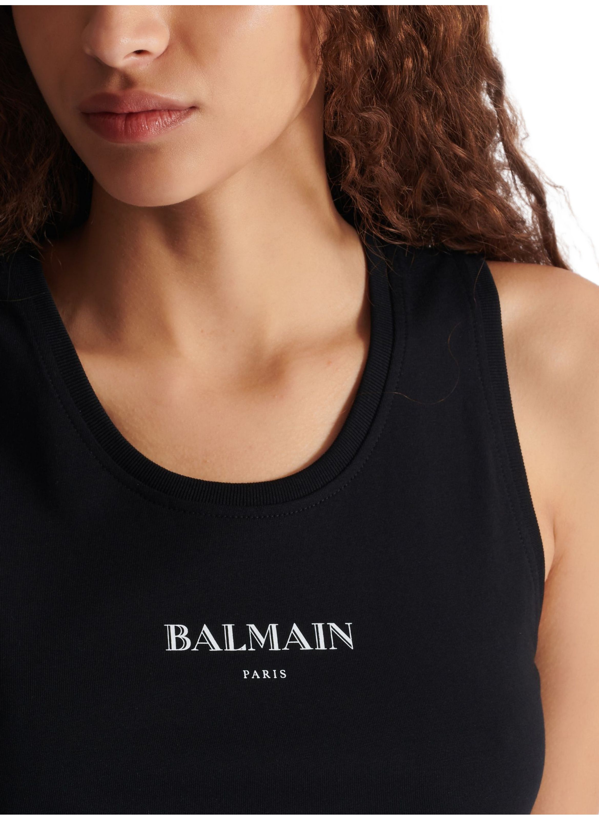 Débardeur avec imprimé balmain BALMAIN Noir