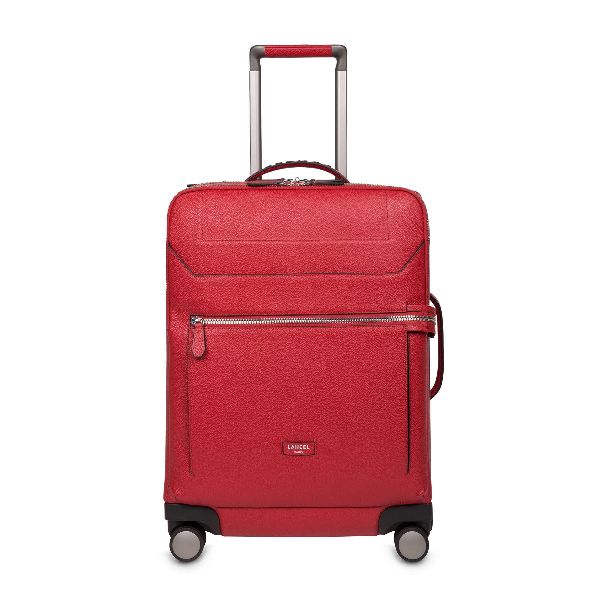 Ninon cabin suitcase by lancel in leather LANCEL Red