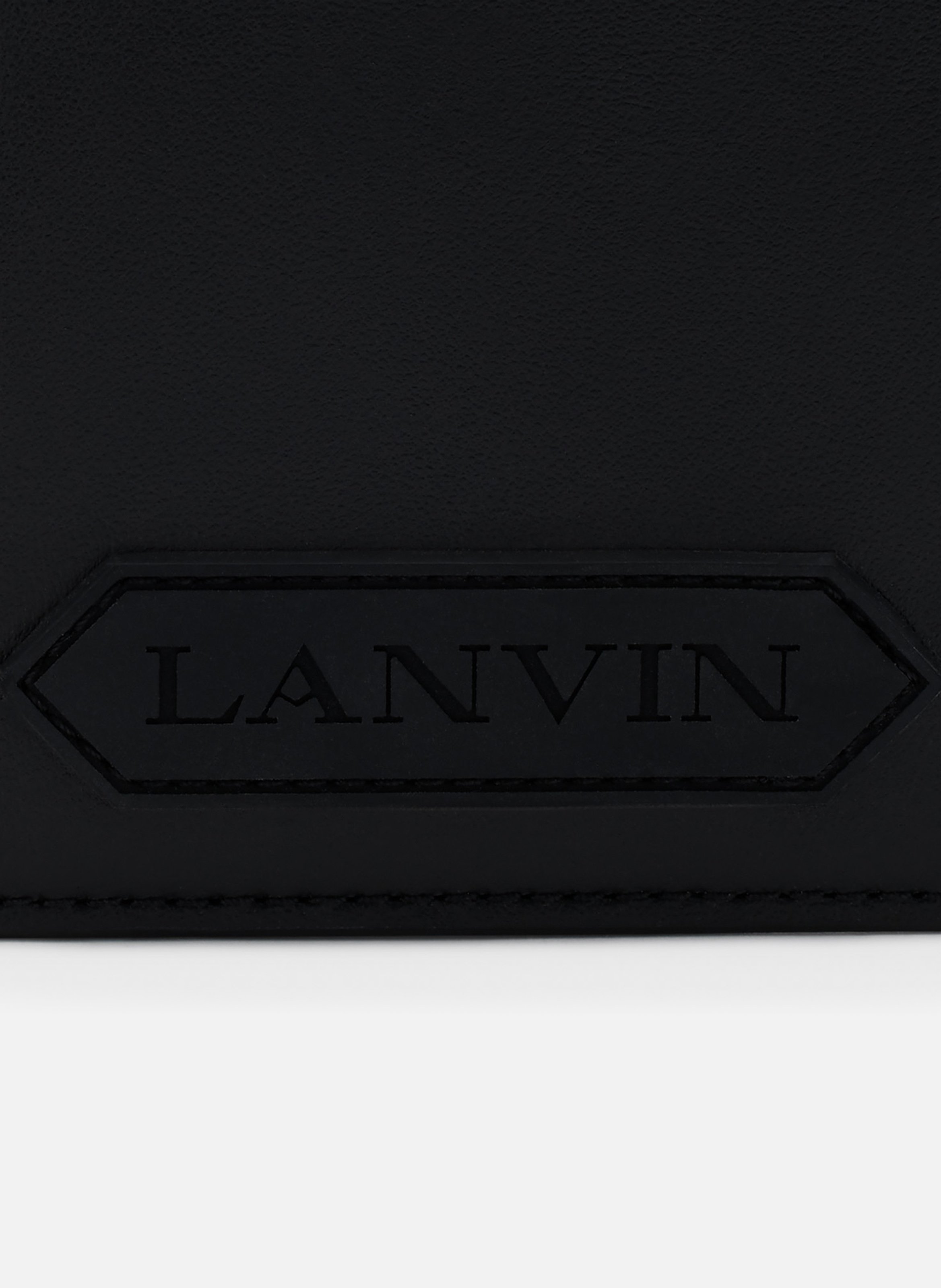 Portefeuille lanvin signature en cuir LANVIN Noir