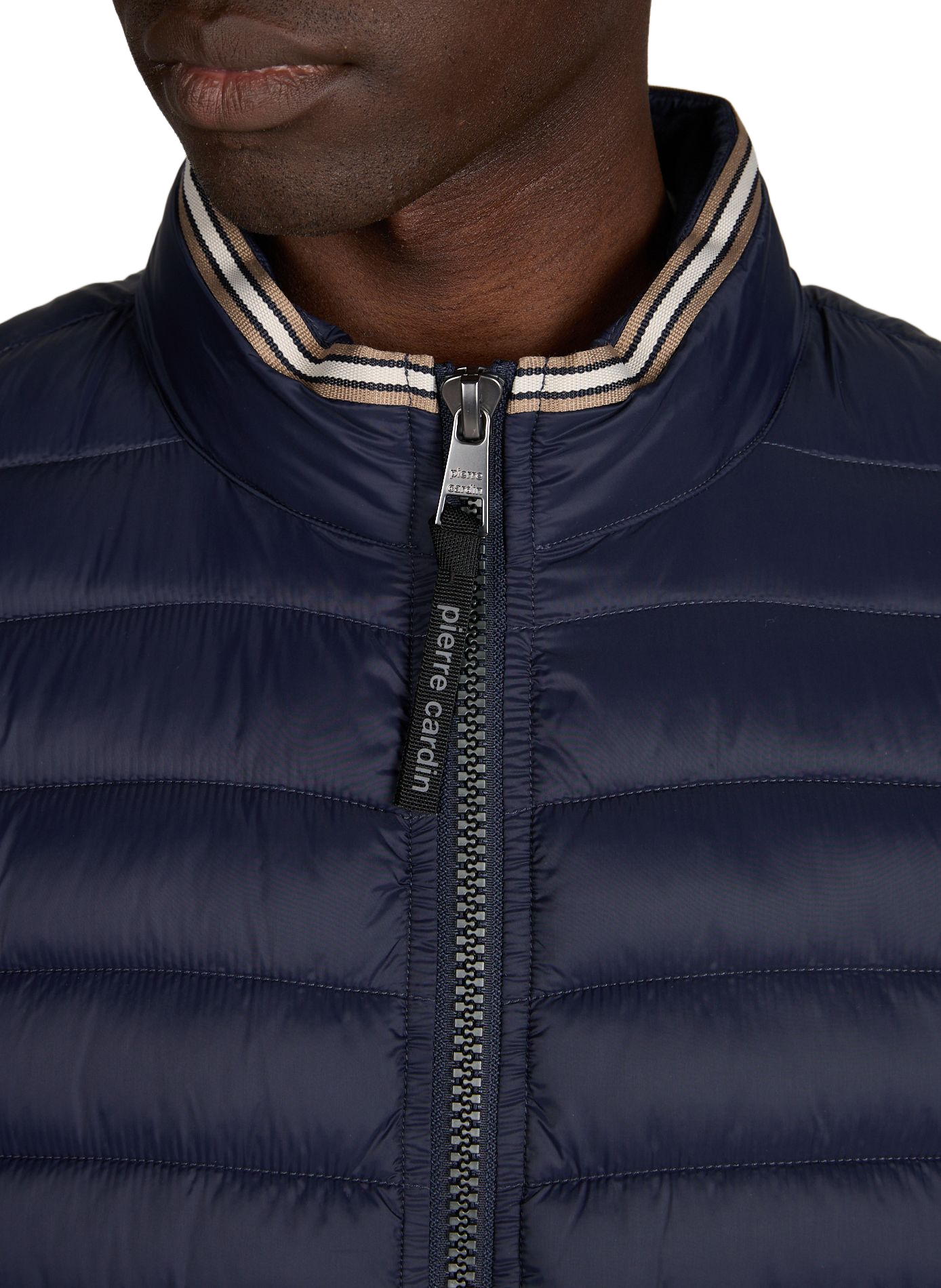 Piumino con collo a contrasto PIERRE CARDIN Blu