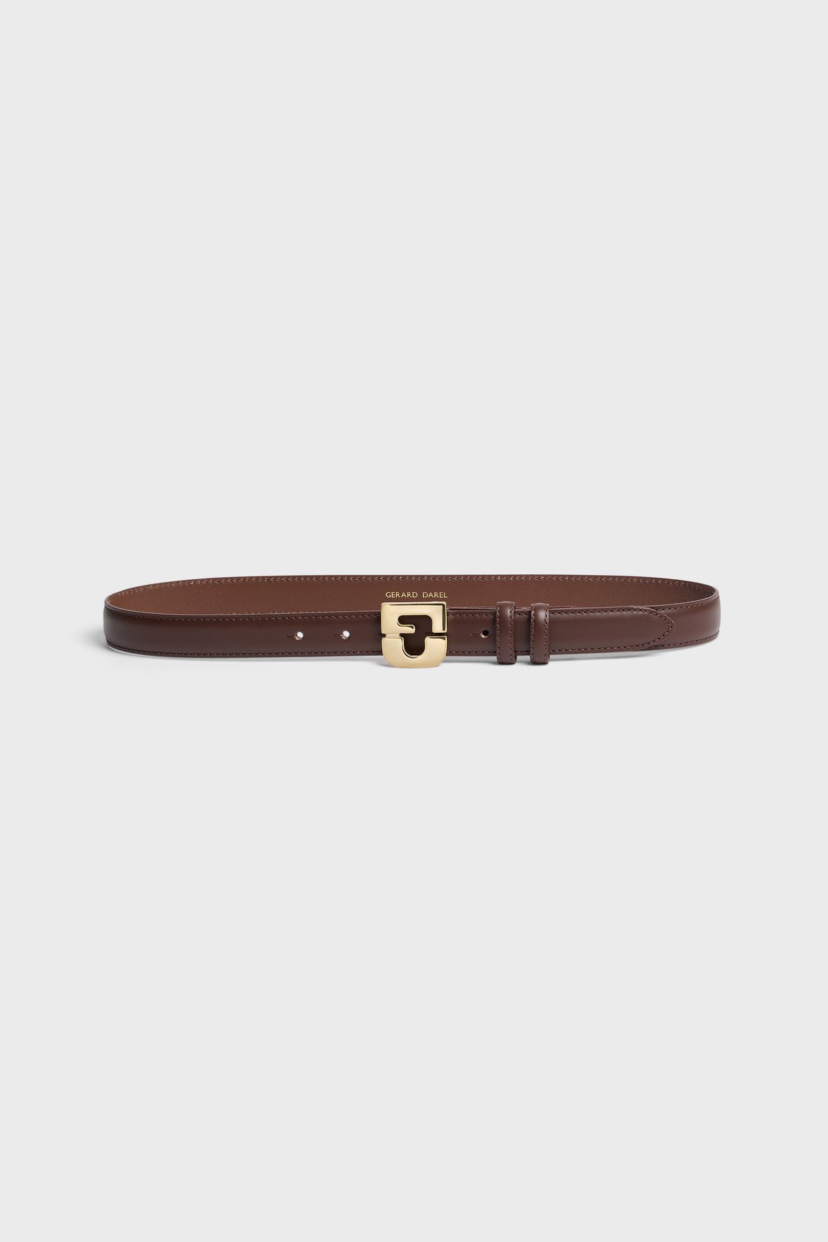 Ceinture signature en cuir - le lauren | Marron GERARD DAREL Femme