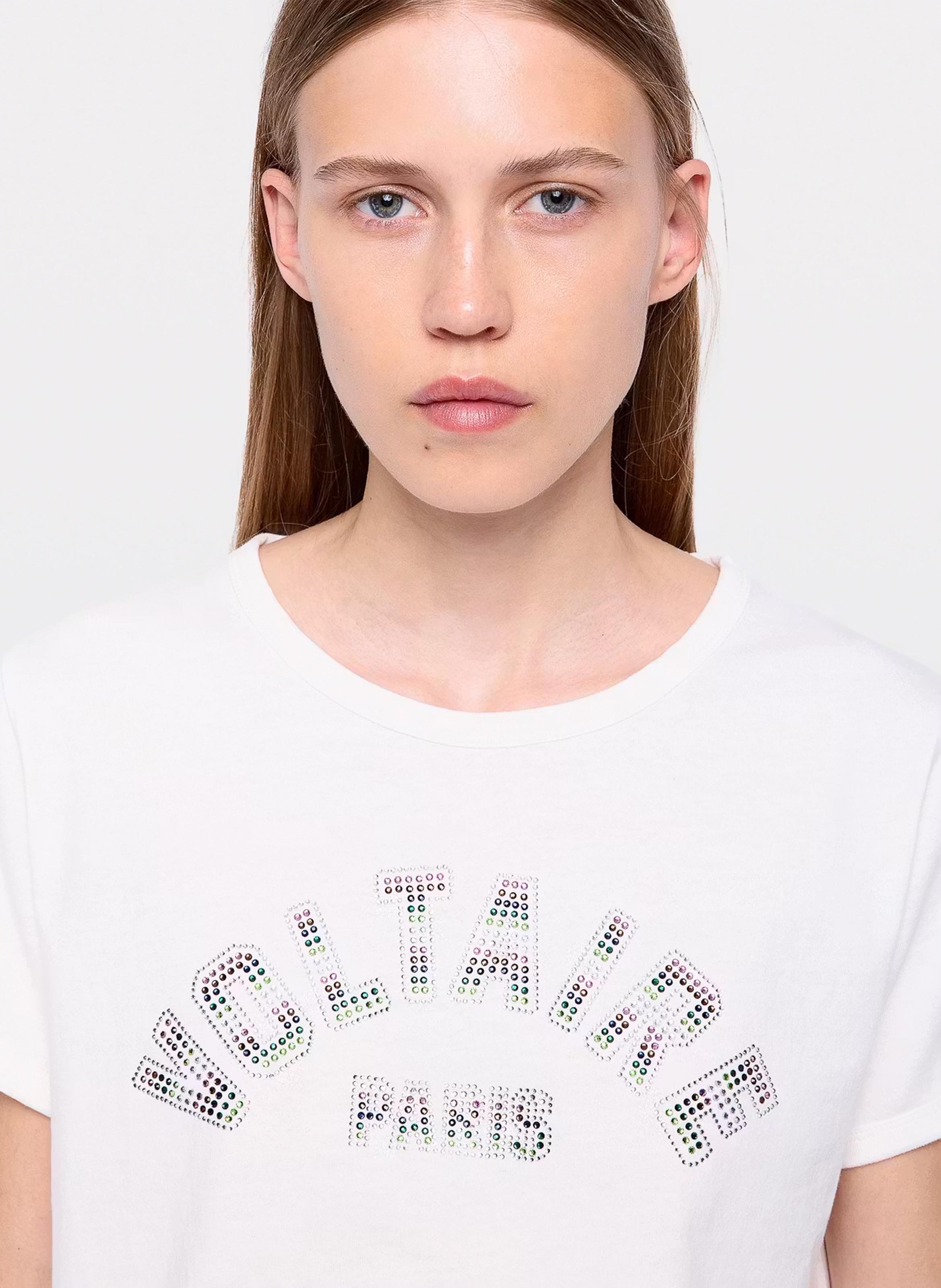 Tee-shirt col rond en coton alys ZADIG&VOLTAIRE Blanc