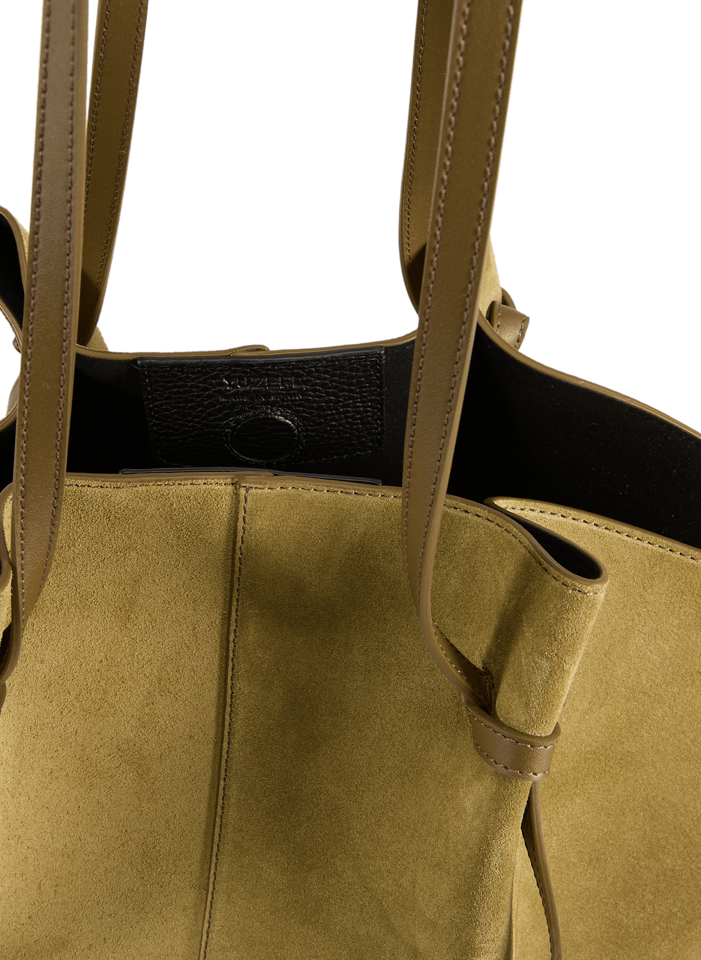 Zebra print leather Mochi bag YUZEFI Brown