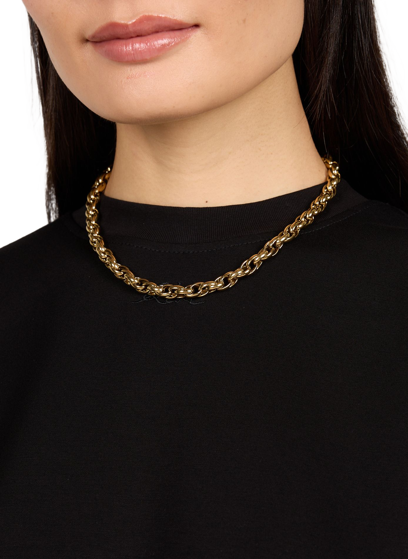 Stainless steel necklace AU PRINTEMPS PARIS Golden