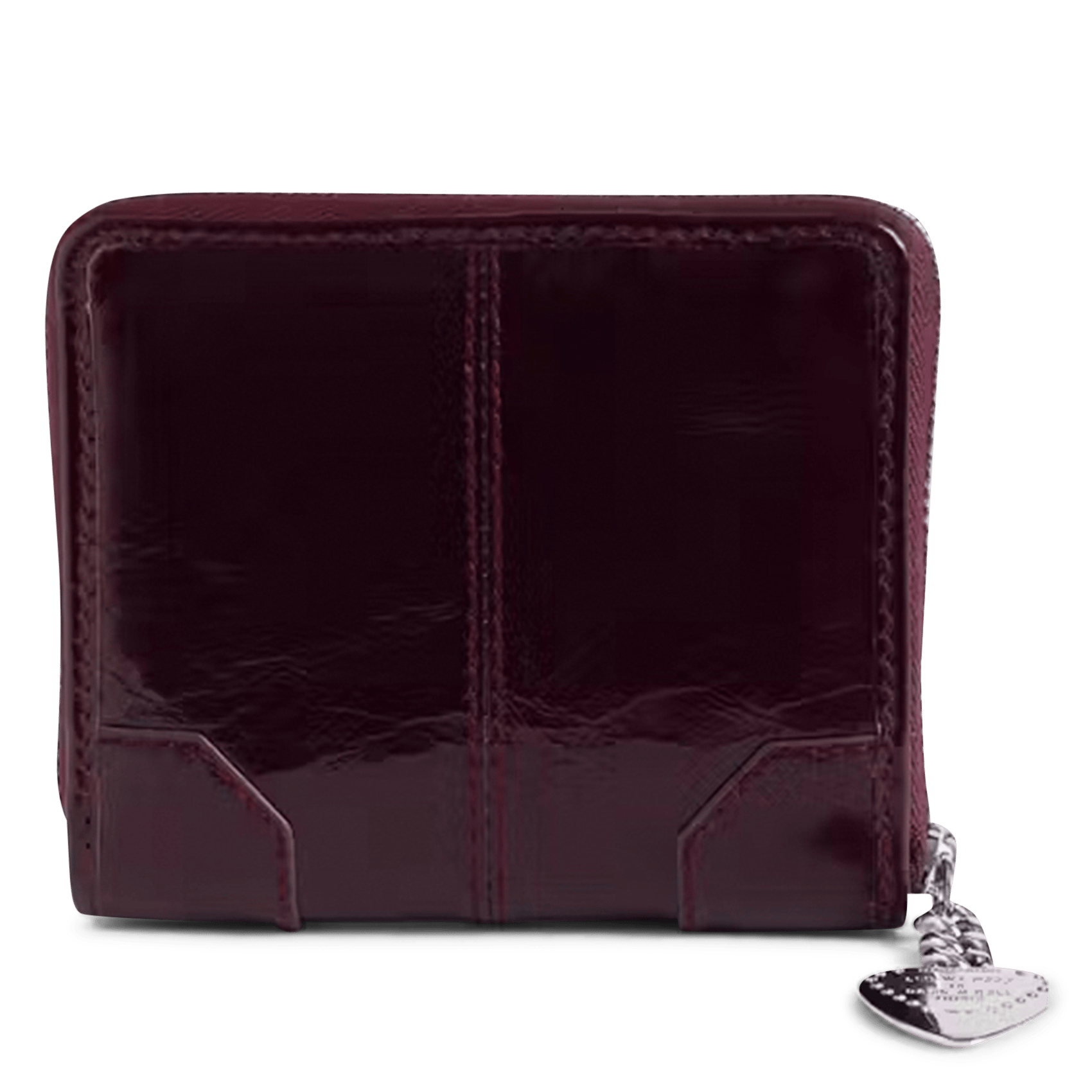 Porte-monnaie en cuir verni sunny mini ZADIG&VOLTAIRE Violet