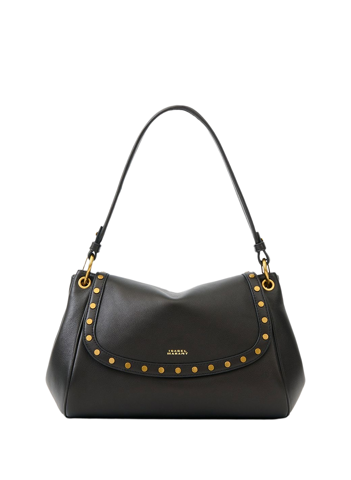 Schultertasche Chany M aus genietetem Leder ISABEL MARANT Schwarz