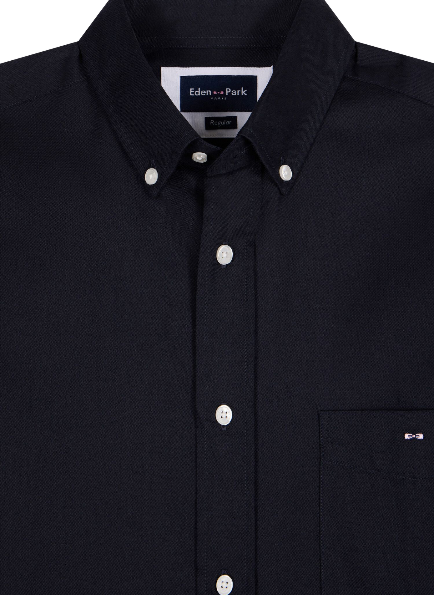 Chemise droite en coton EDEN PARK Blue