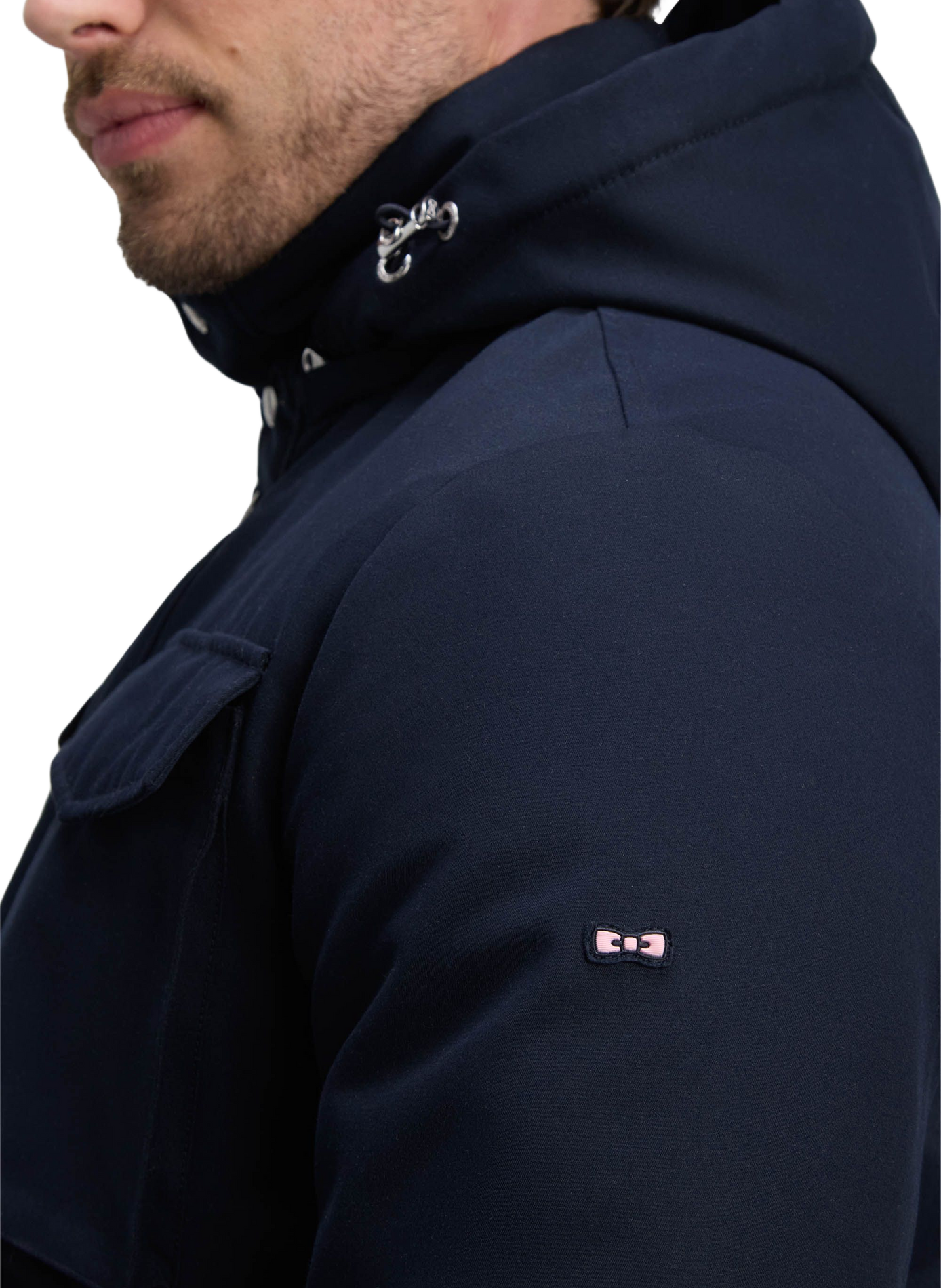 Parka droite col montant  EDEN PARK Blauw