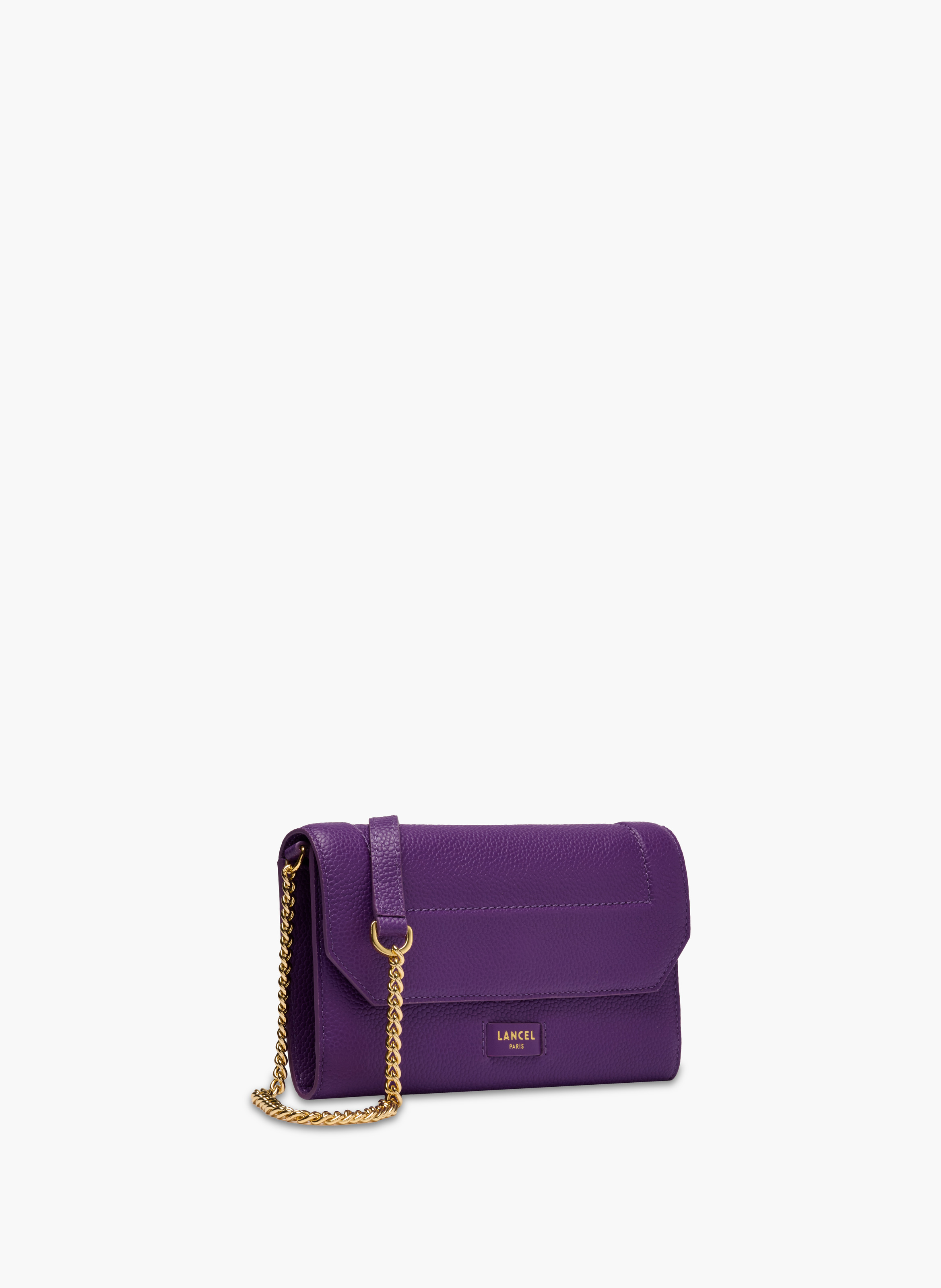 Portefeuille chaîne ninon de lancel en cuir LANCEL Violet