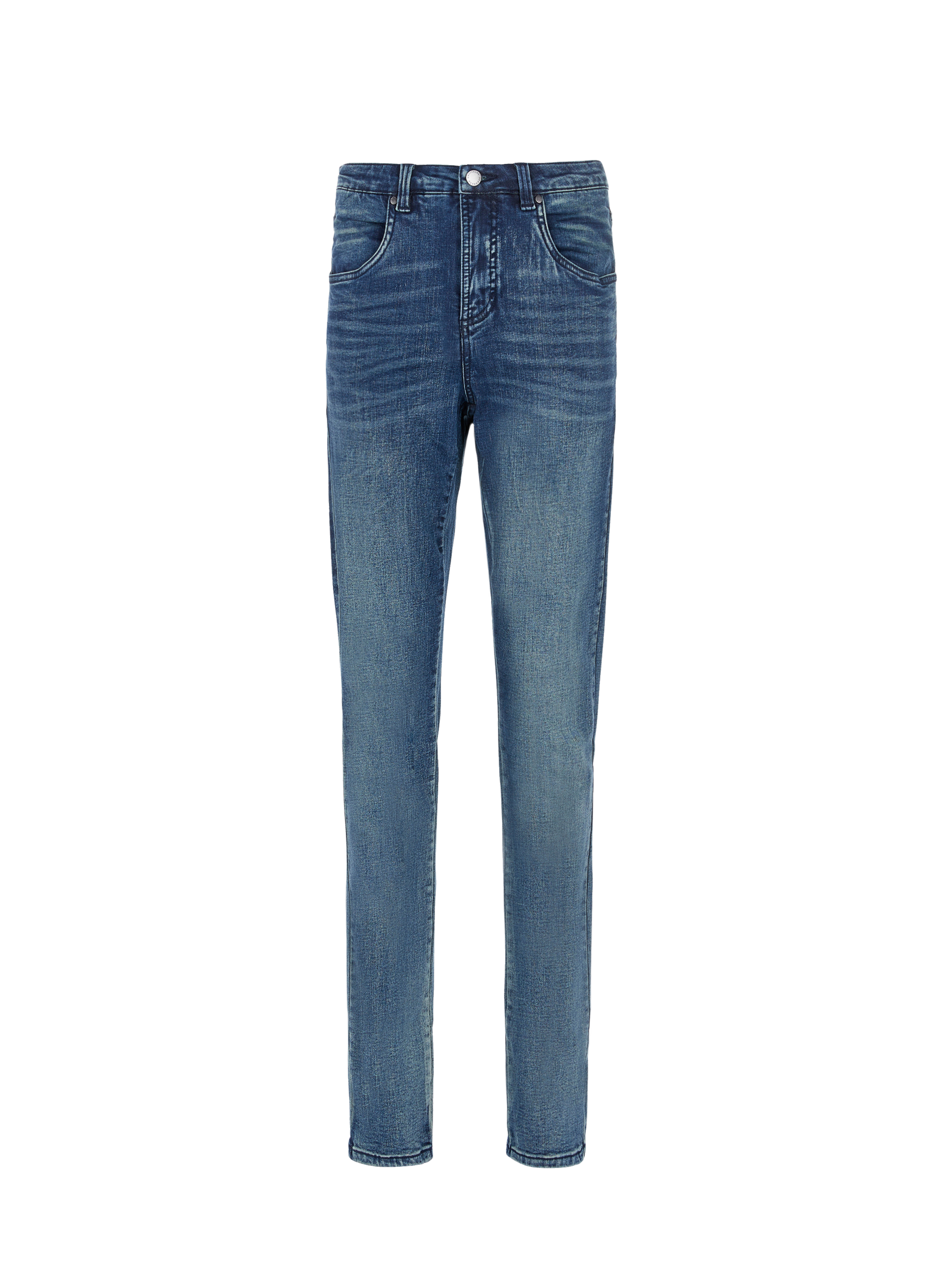 UNIVERSAL STANDARD Seine High Rise 32" cotton slim fit Jeans Blue