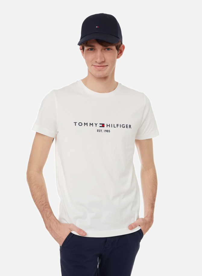 T-shirt logotypé en coton biologique TOMMY HILFIGER