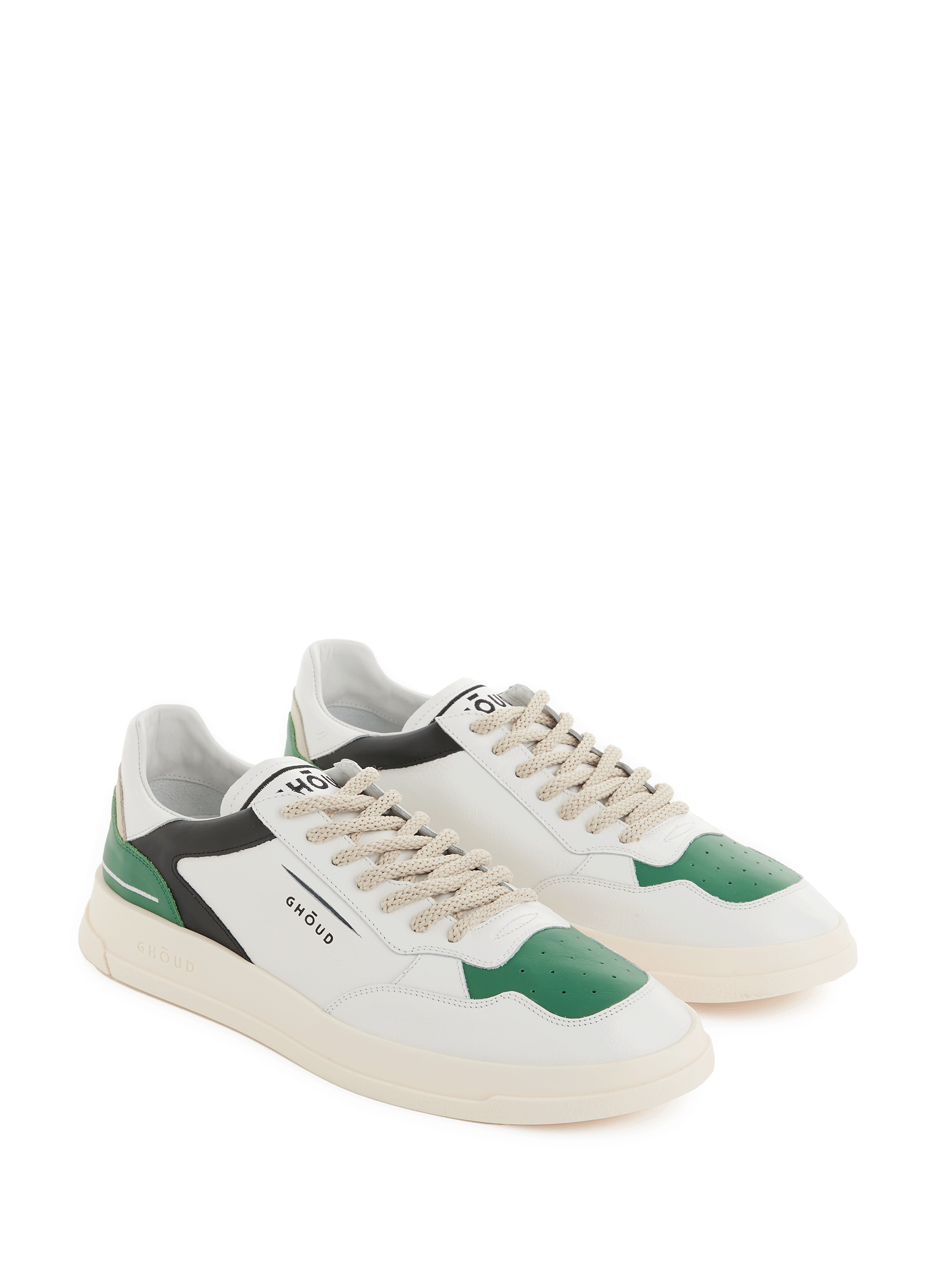 Baskets basses en cuir