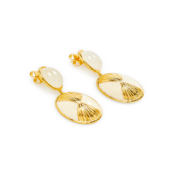 Aurelie Bidermann Rosario Earrings In Gold