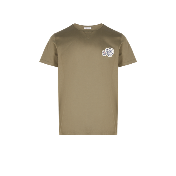 Moncler Plain Cotton T-shirt In Neutral