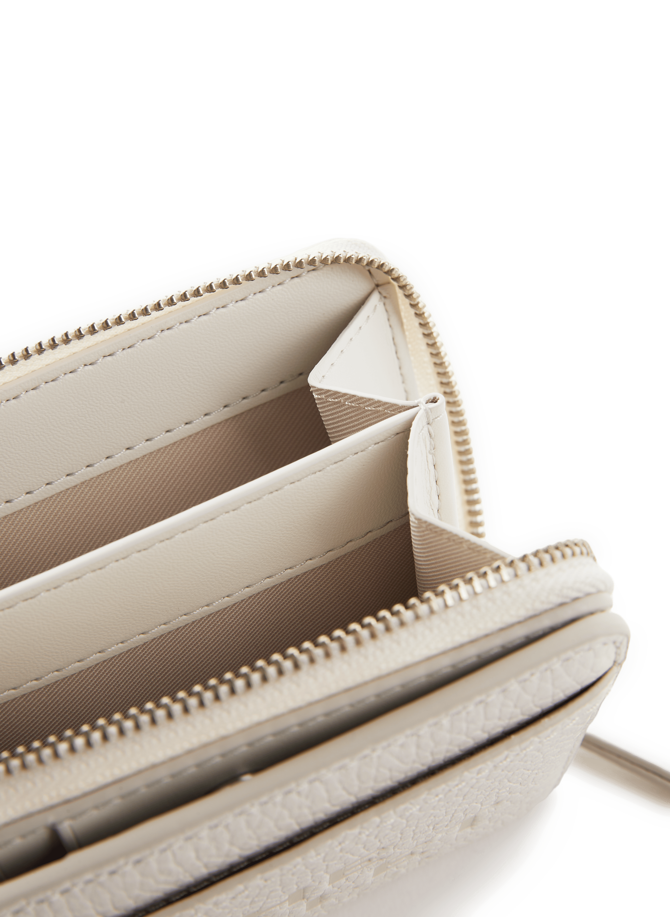Porte-monnaie The Leather Mini MARC JACOBS Blanc
