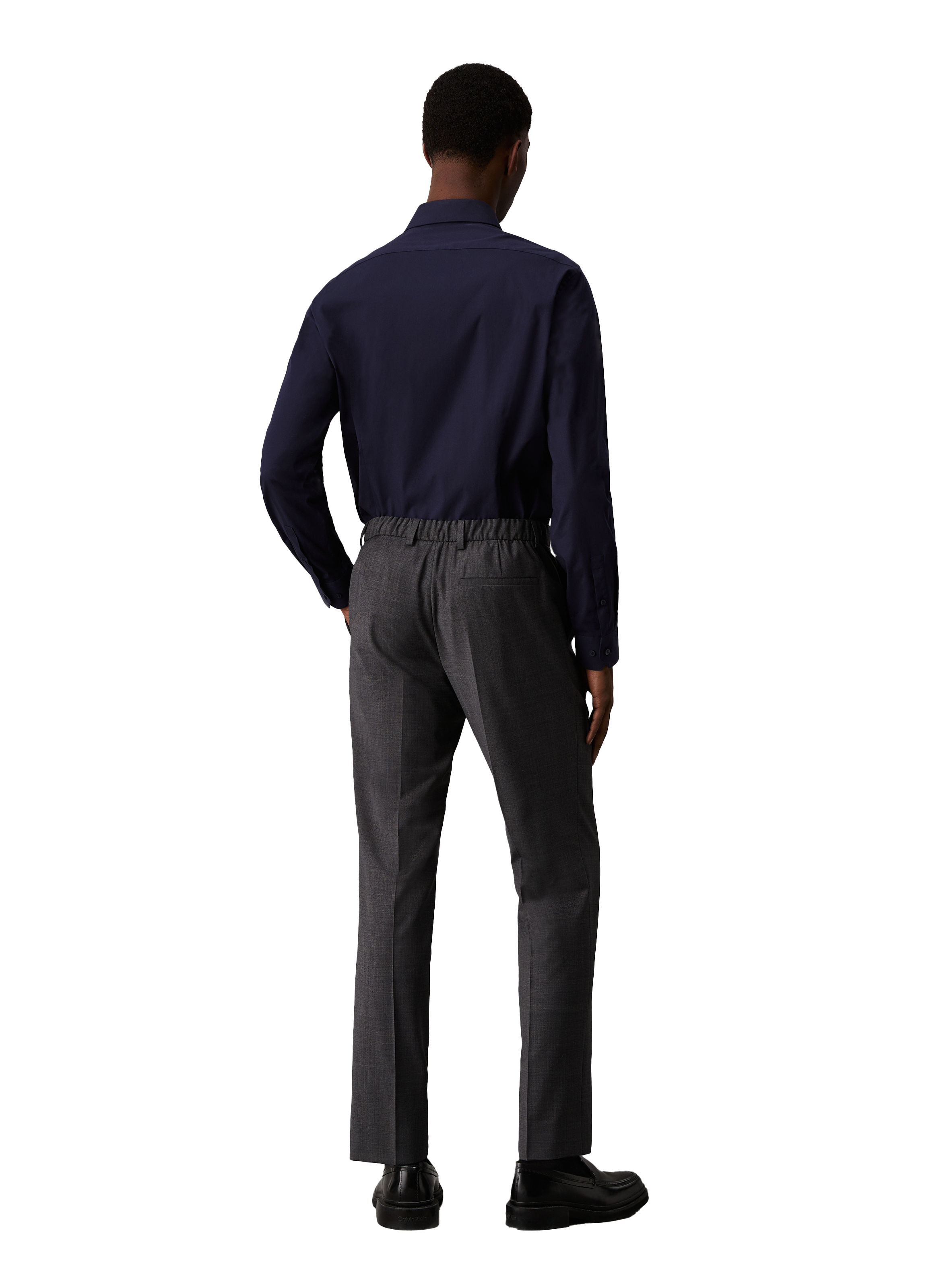 Chemise coupe regular en coton CALVIN KLEIN Bleu