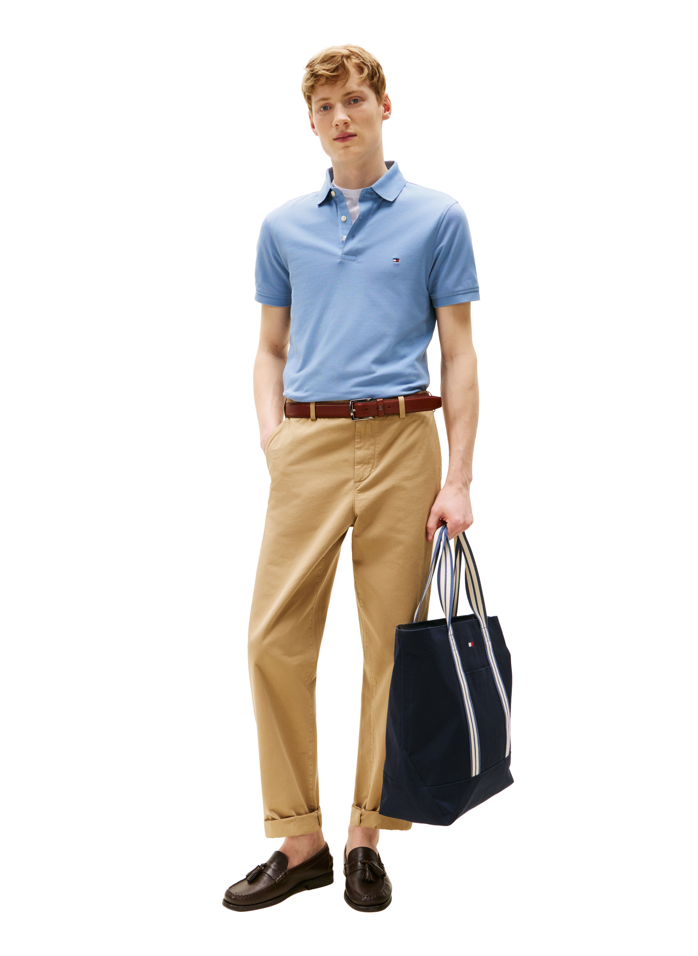 Iconic 1985 cotton piqué polo shirt TOMMY HILFIGER Blue