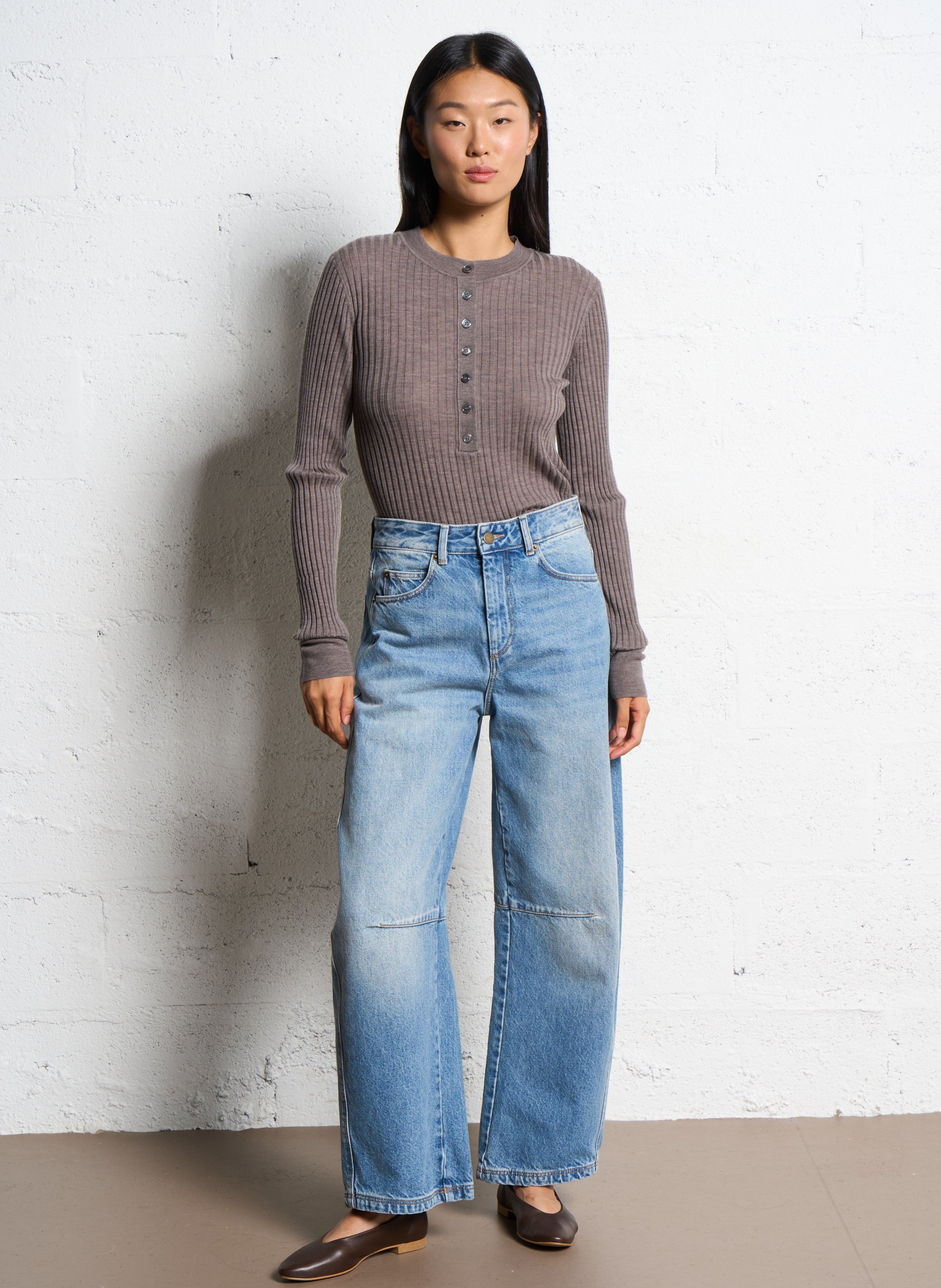 Jean large en coton Eliott SOEUR Bleu