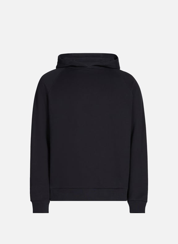 Cotton fleece-blend hoodie Black by SAISON 1865 SAISON 1865 Cotton fleece-blend hoodie Black
