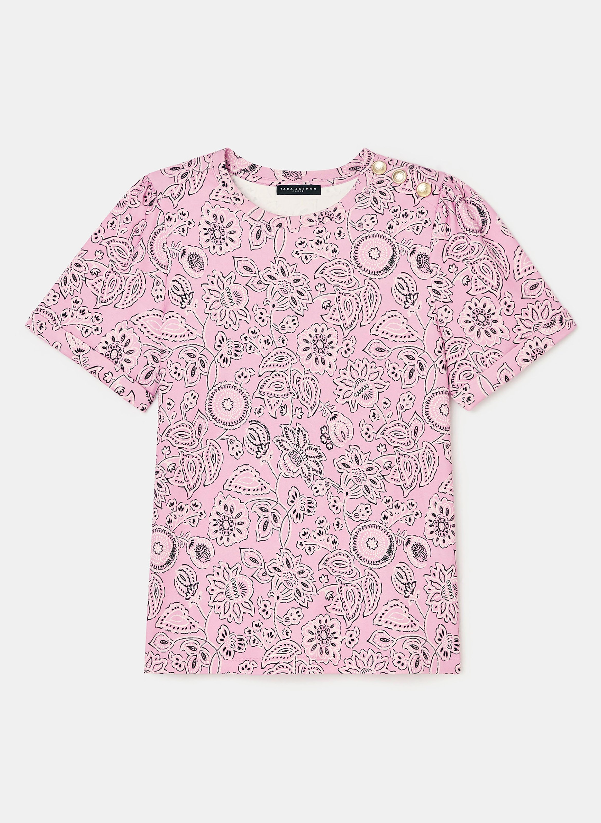 T-shirt tampa bois de rose TARA JARMON Rose