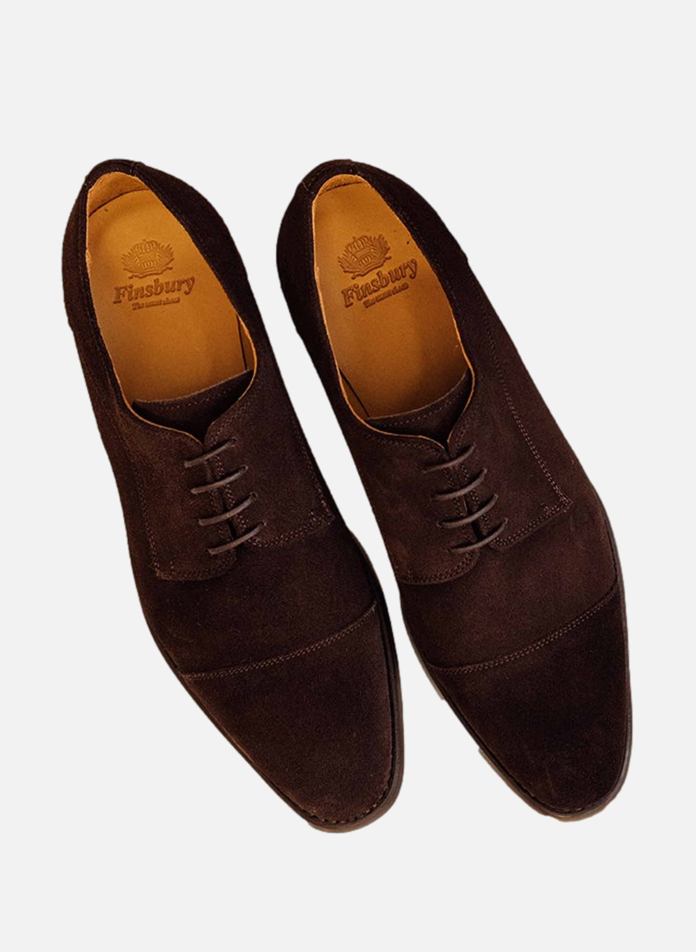 Derby daim elvis FINSBURY Marron