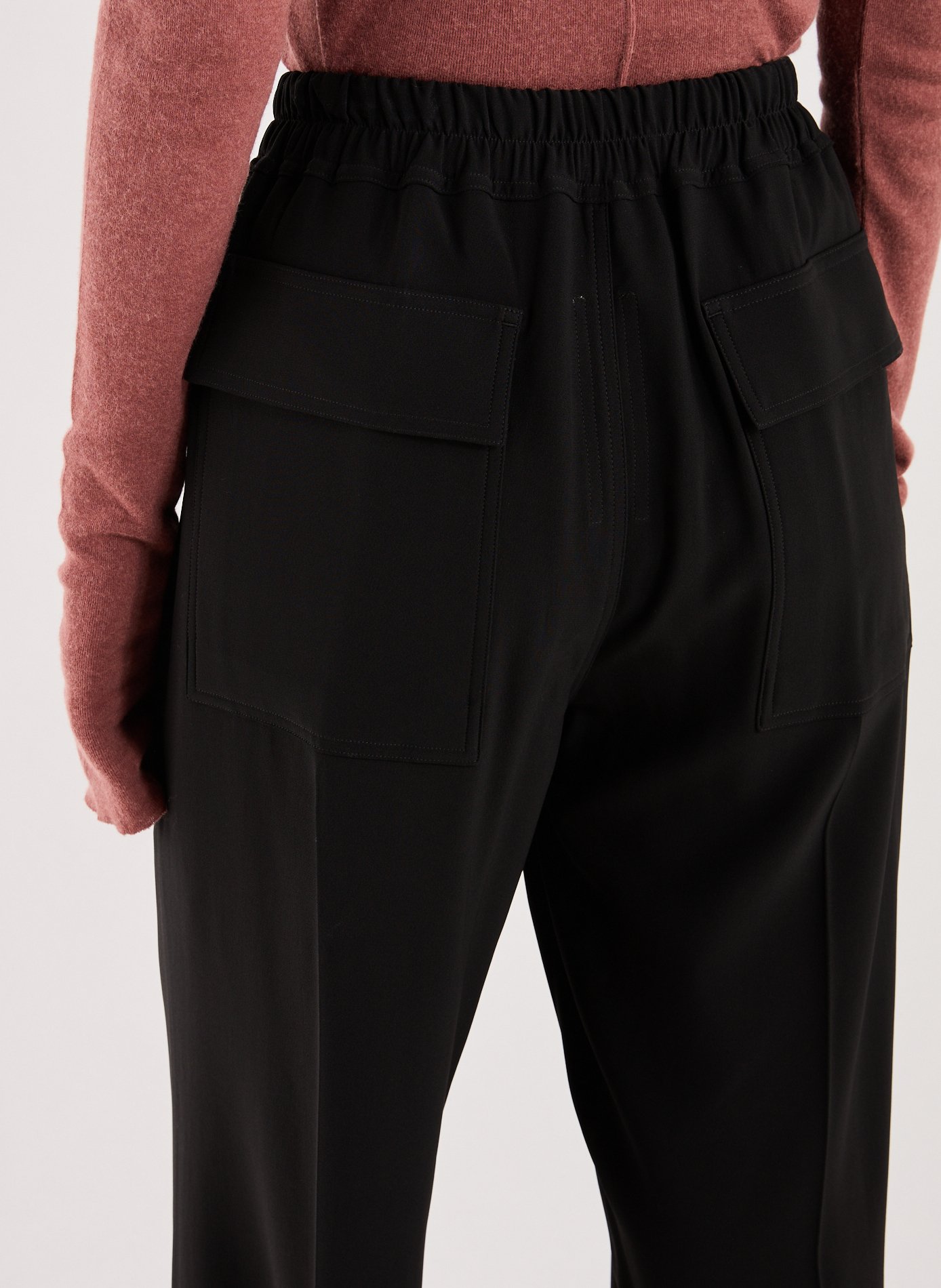 Flared solid color pants RICK OWENS Black