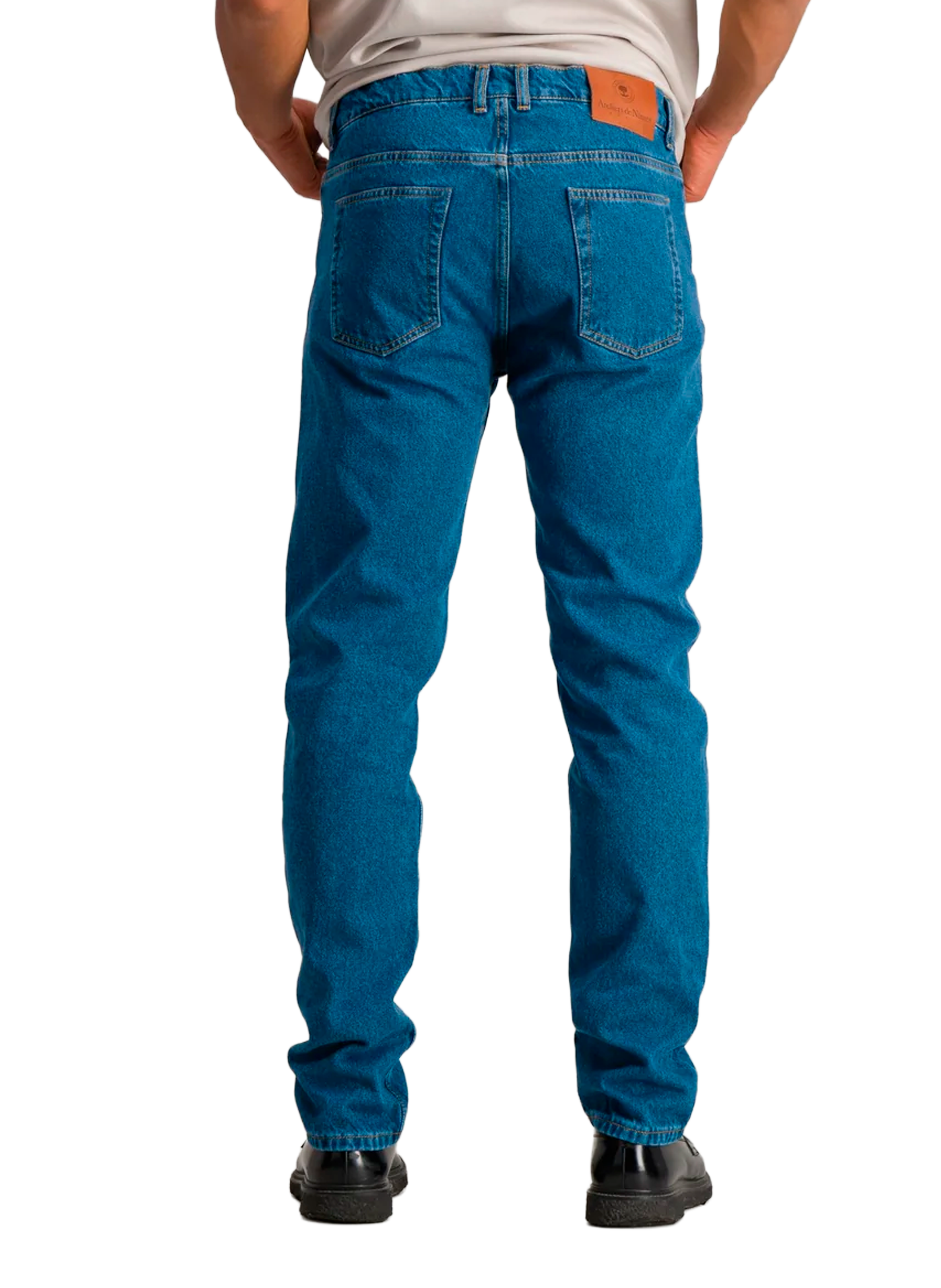 Straight cotton jeans ATELIERS DE NIMES Blue