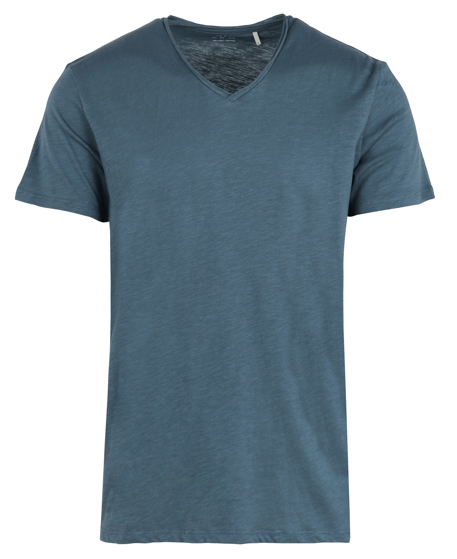 Tee-shirt col v en coton IKKS Bleu