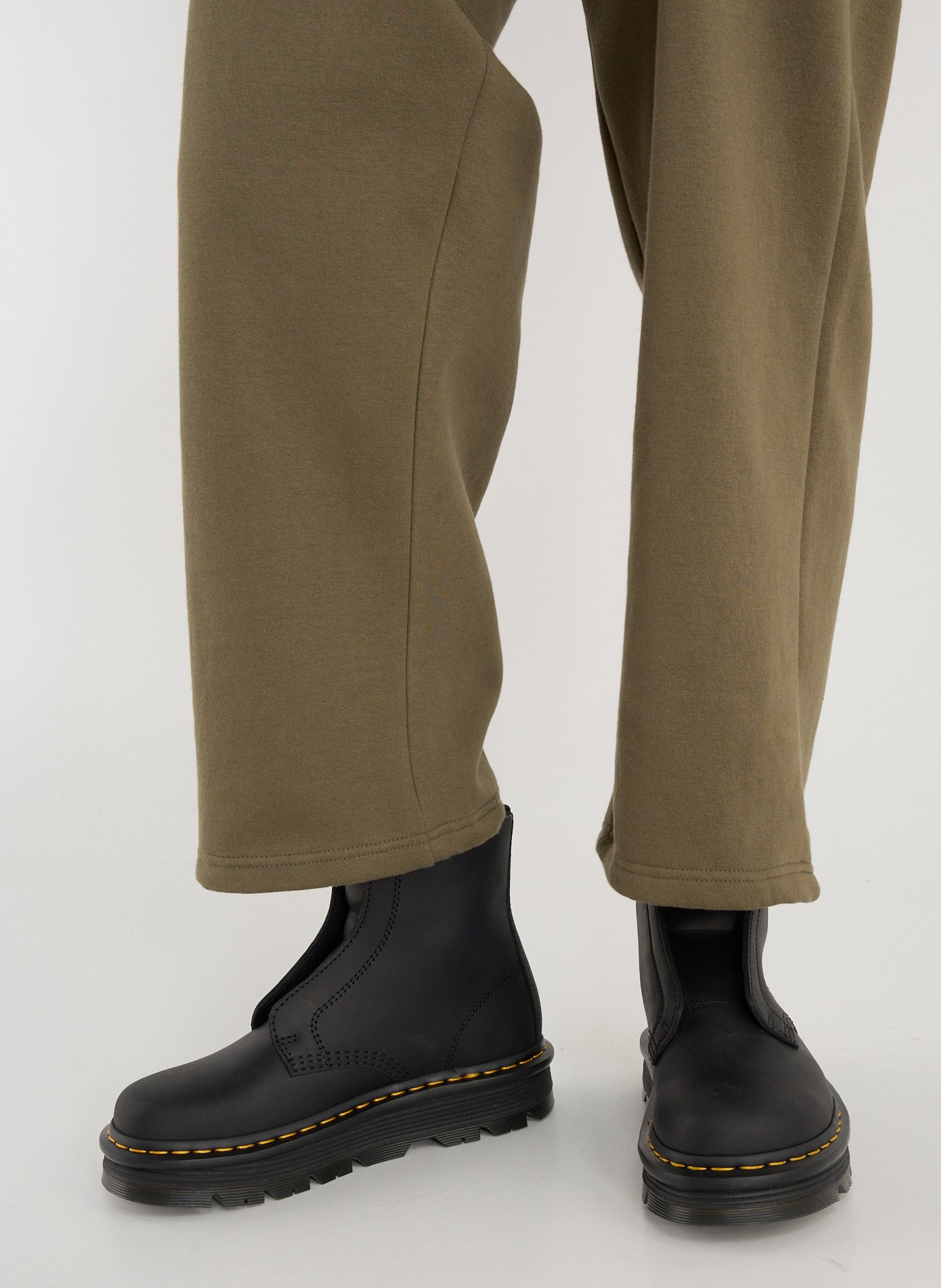 Straight sweatpants in blended cotton GERTRUDE ET GASTON Khaki