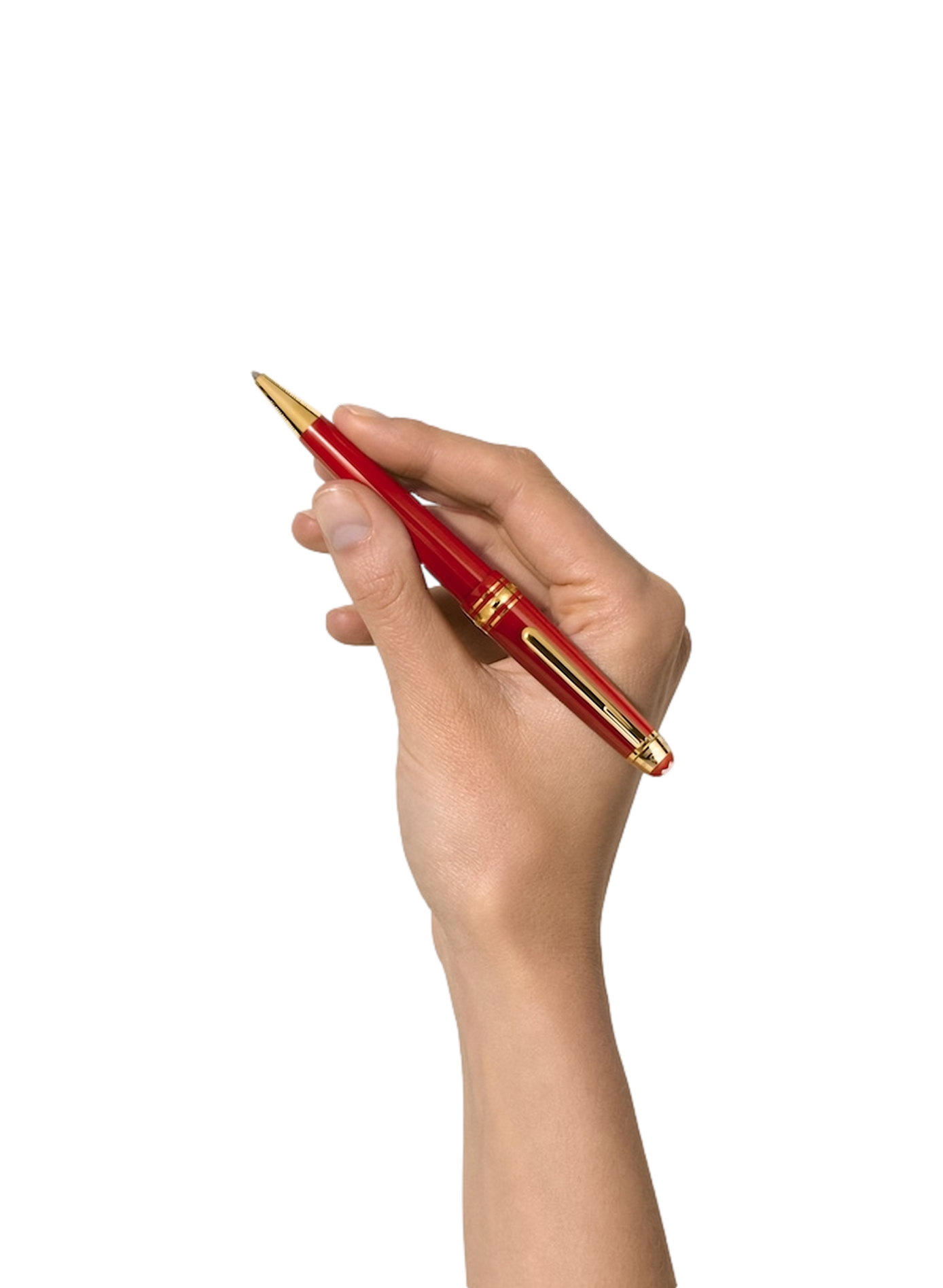 Precious lacquer ballpoint pen MONTBLANC Red