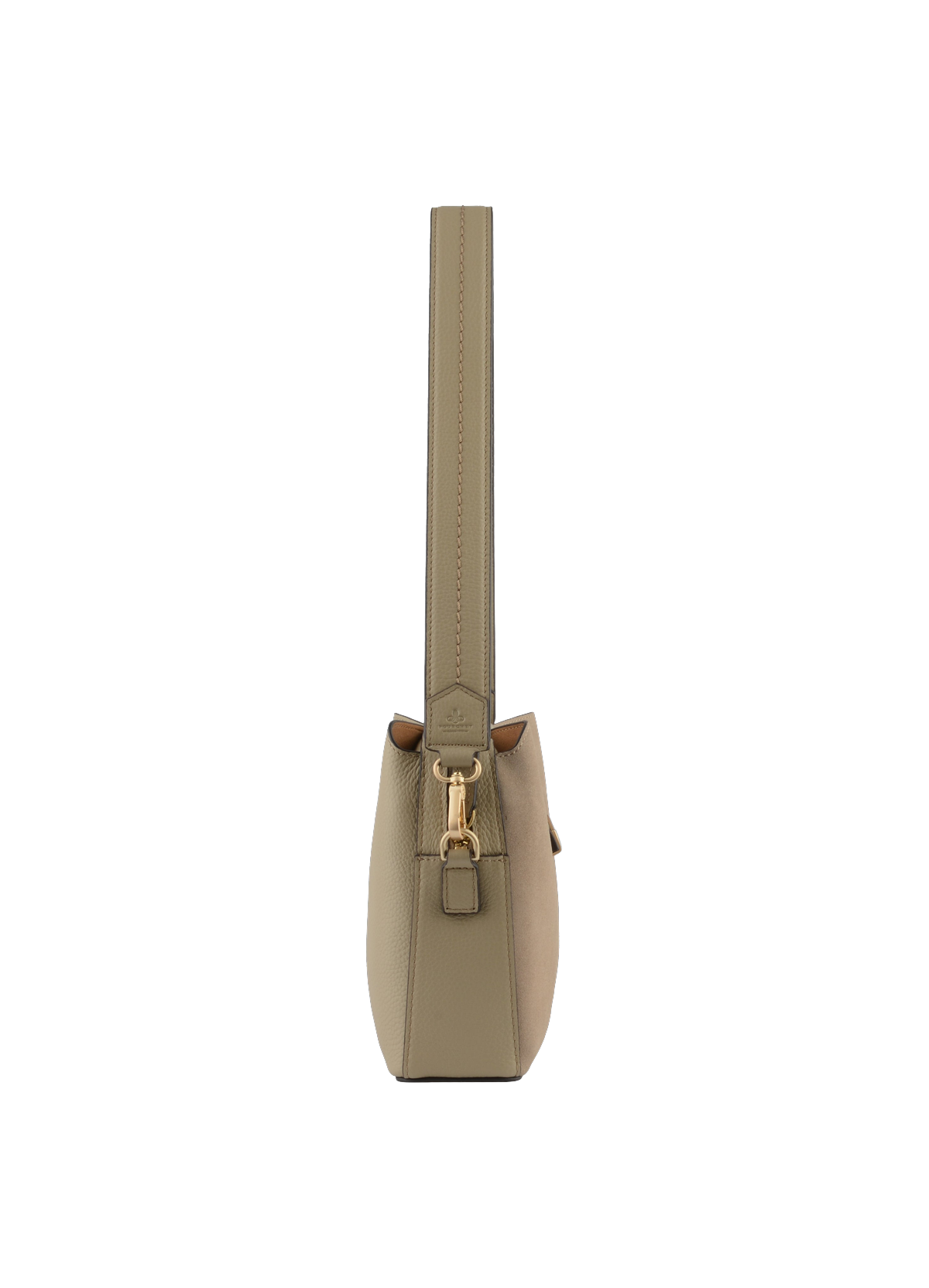 Cavalcade Daim | Sac trotteur PM en cuir de vachette POURCHET Gris