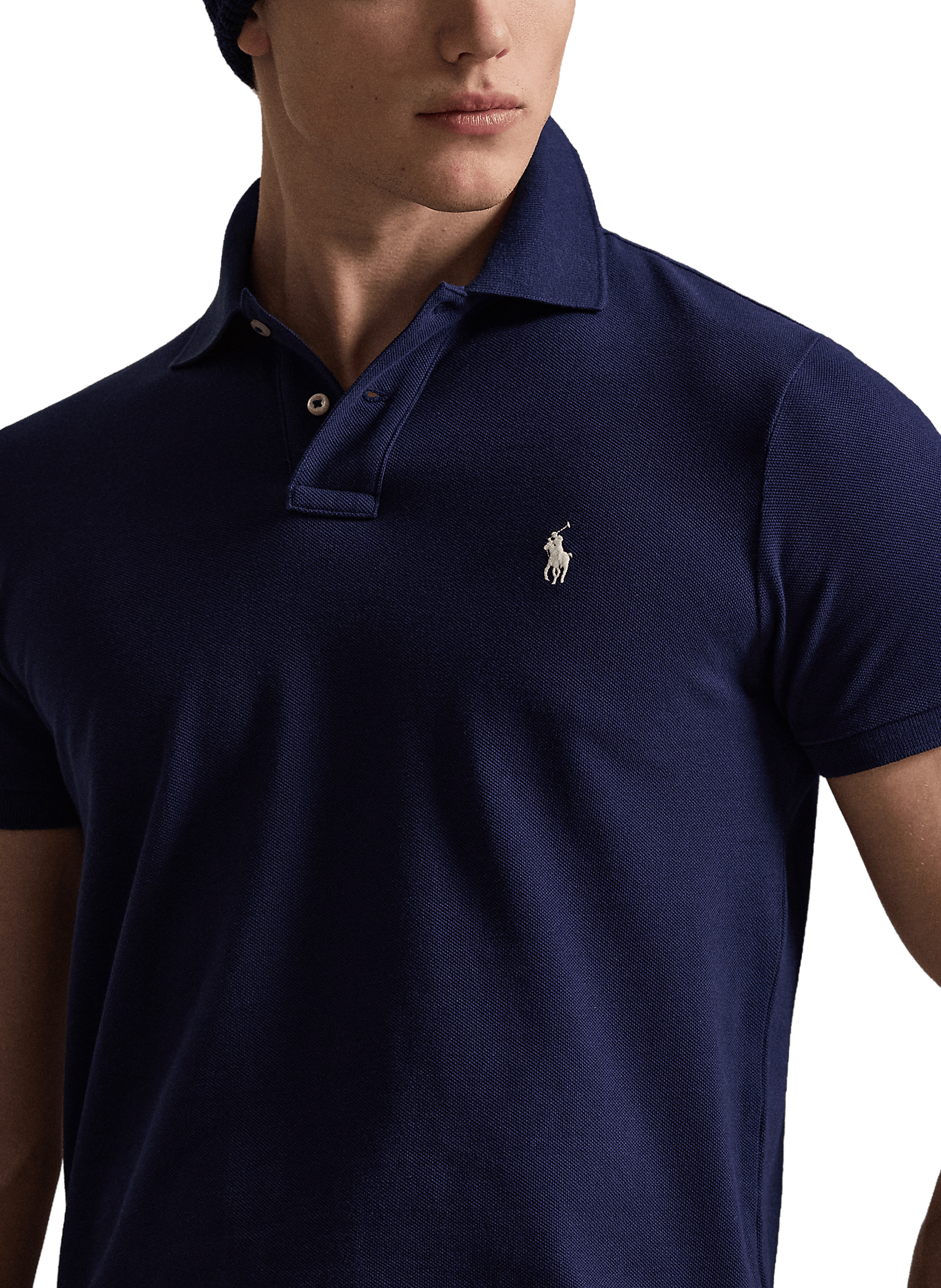  Cotton polo shirt  Blue