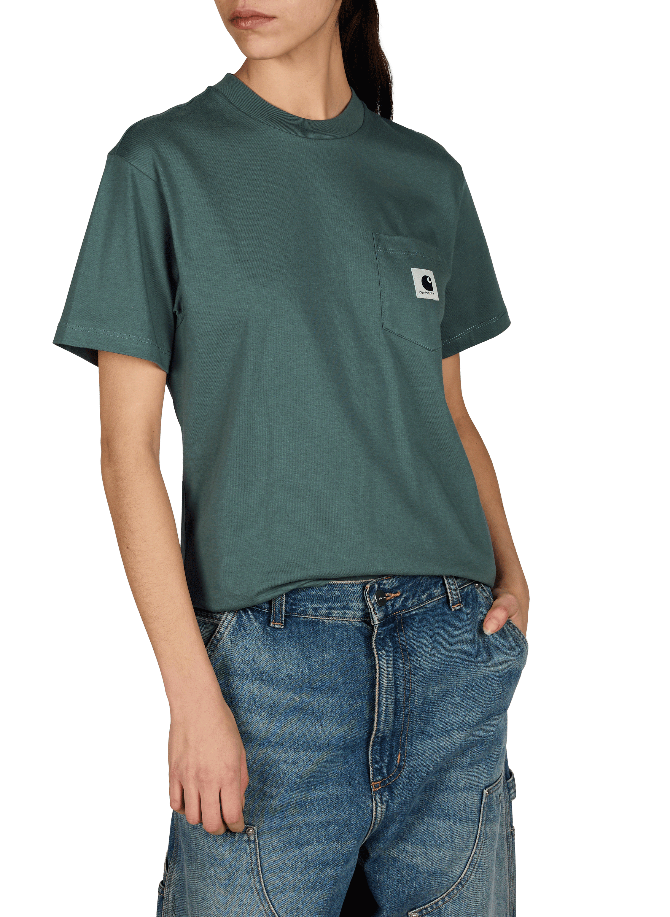 T-shirt à col rond en coton  CARHARTT WIP Vert