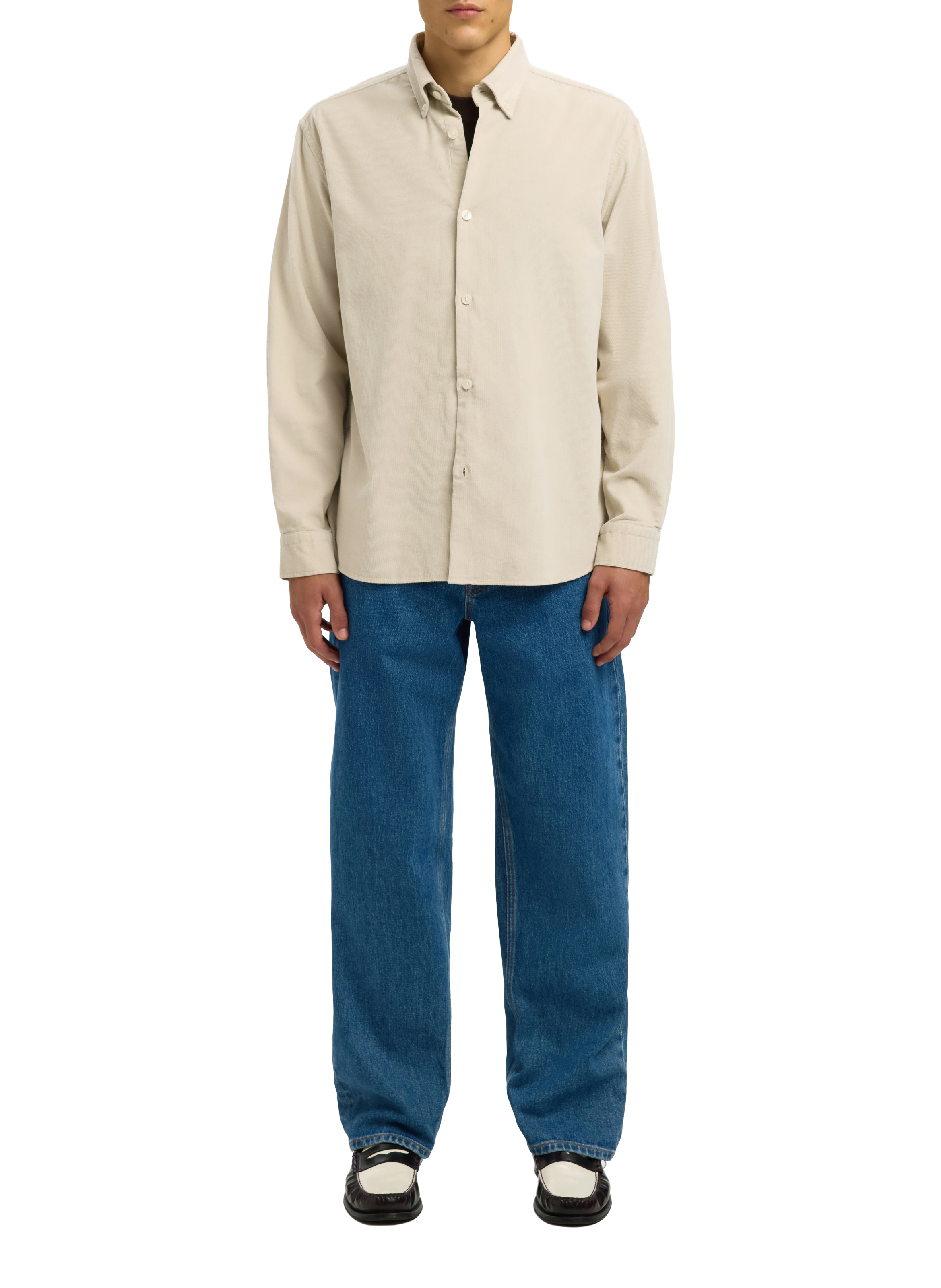 Cotton shirt SELECTED Grey