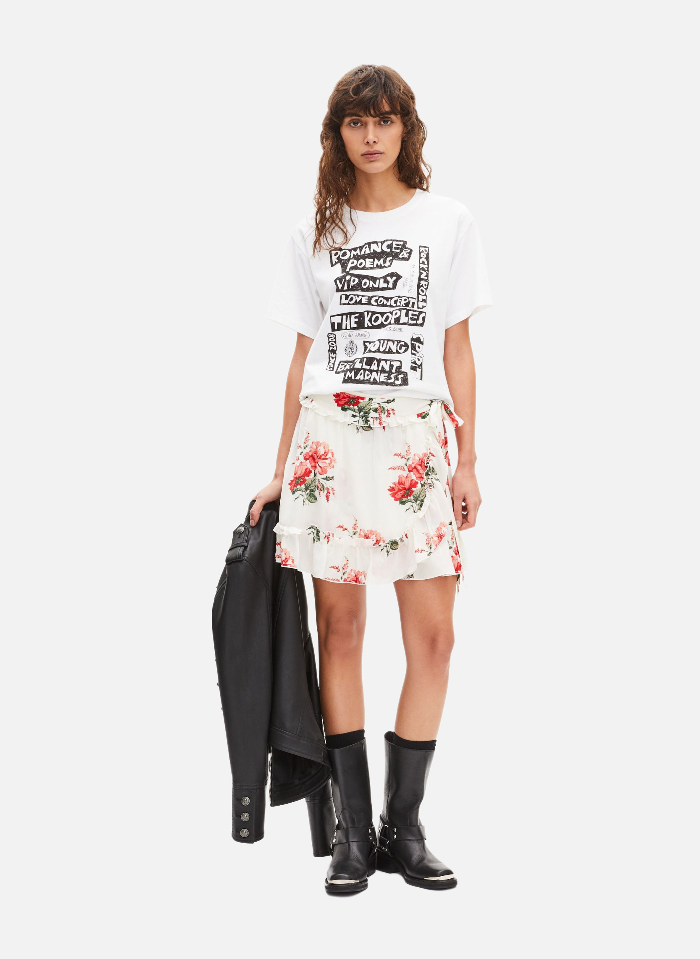 T-shirt avec sérigraphie THE KOOPLES Blanc