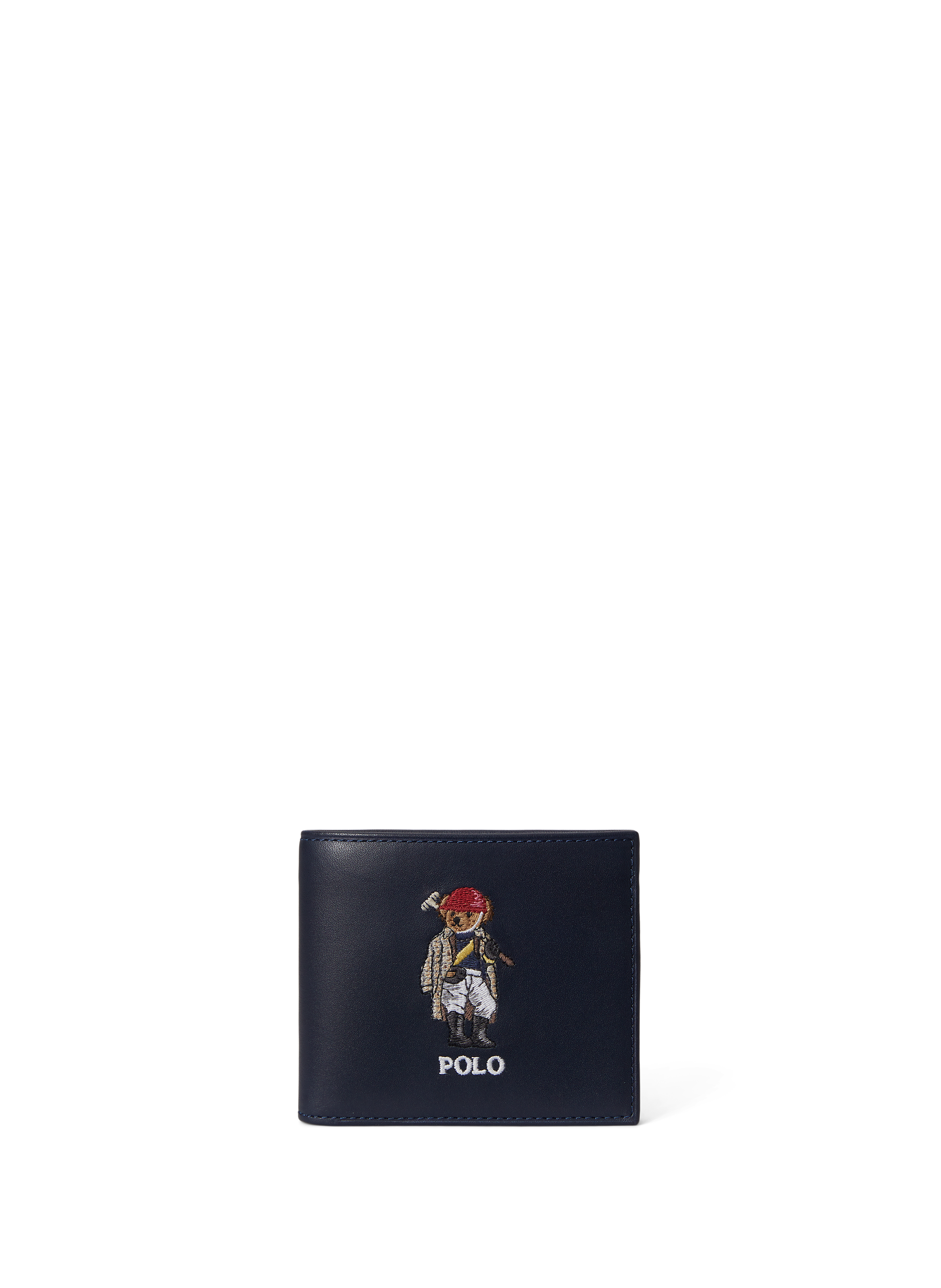 Cowhide leather logo wallet POLO RALPH LAUREN Blue