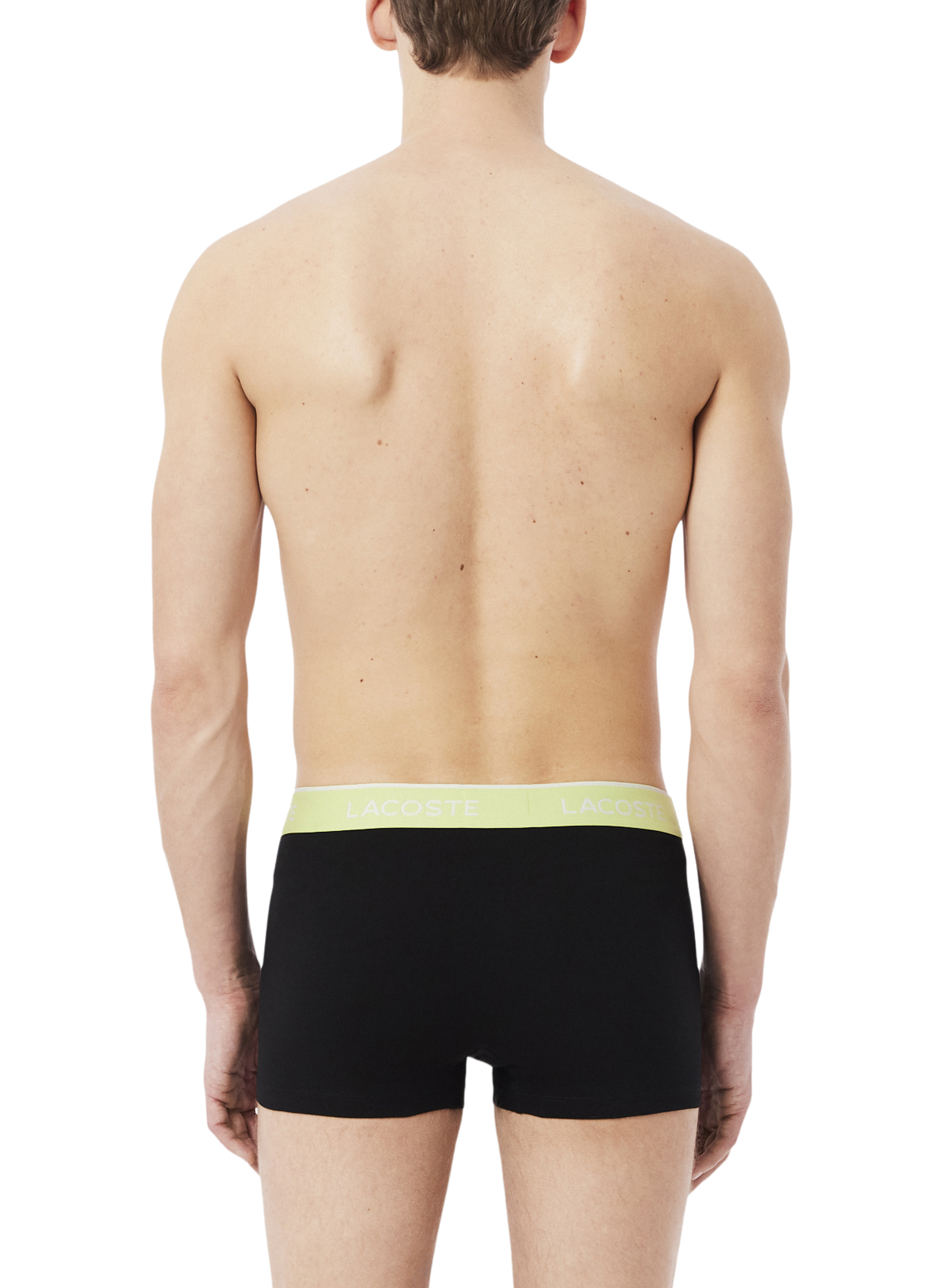 Lot de 3 boxers en coton mélangé LACOSTE Noir