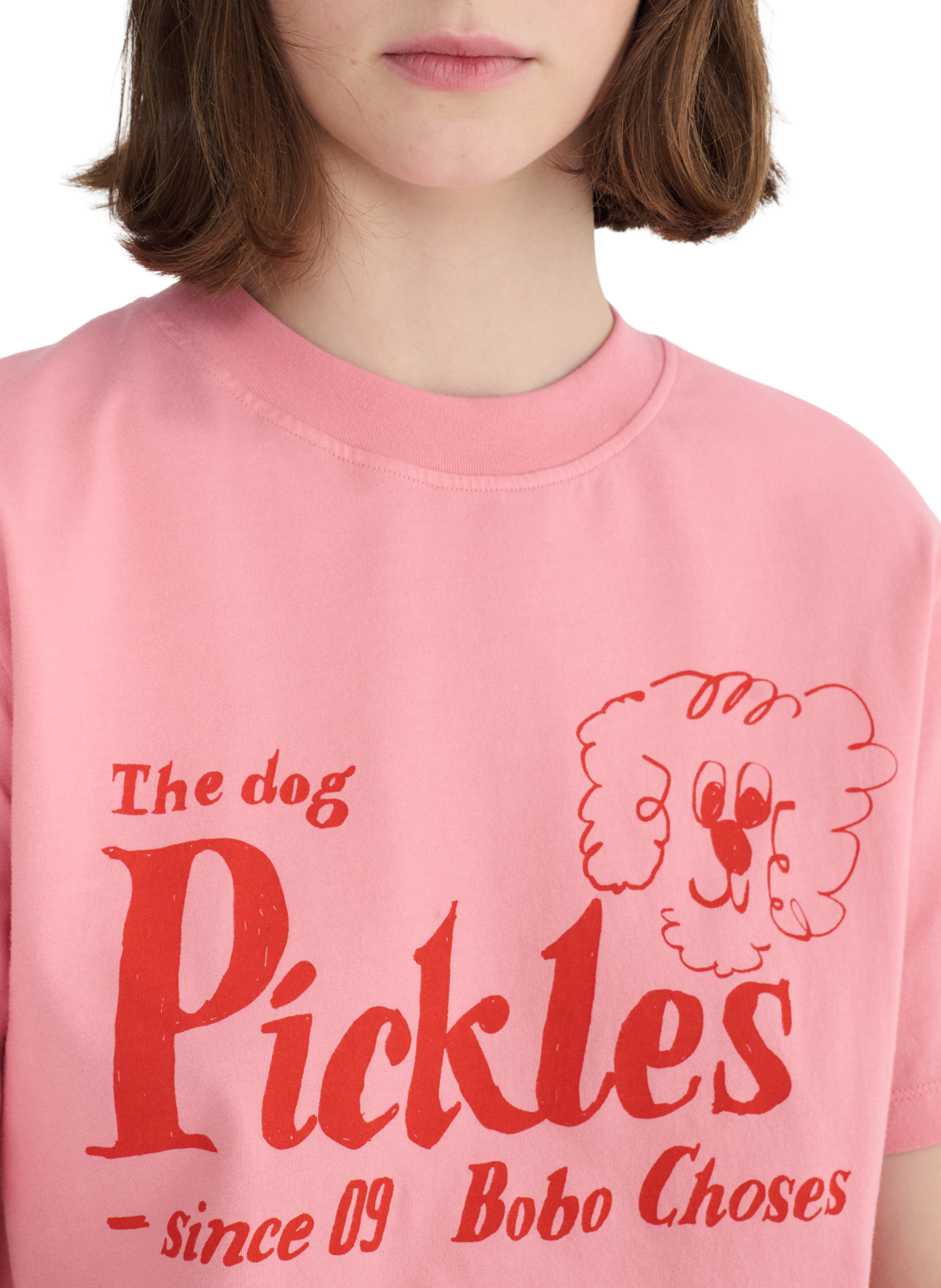 Printed cotton T-shirt BOBO CHOSES Pink