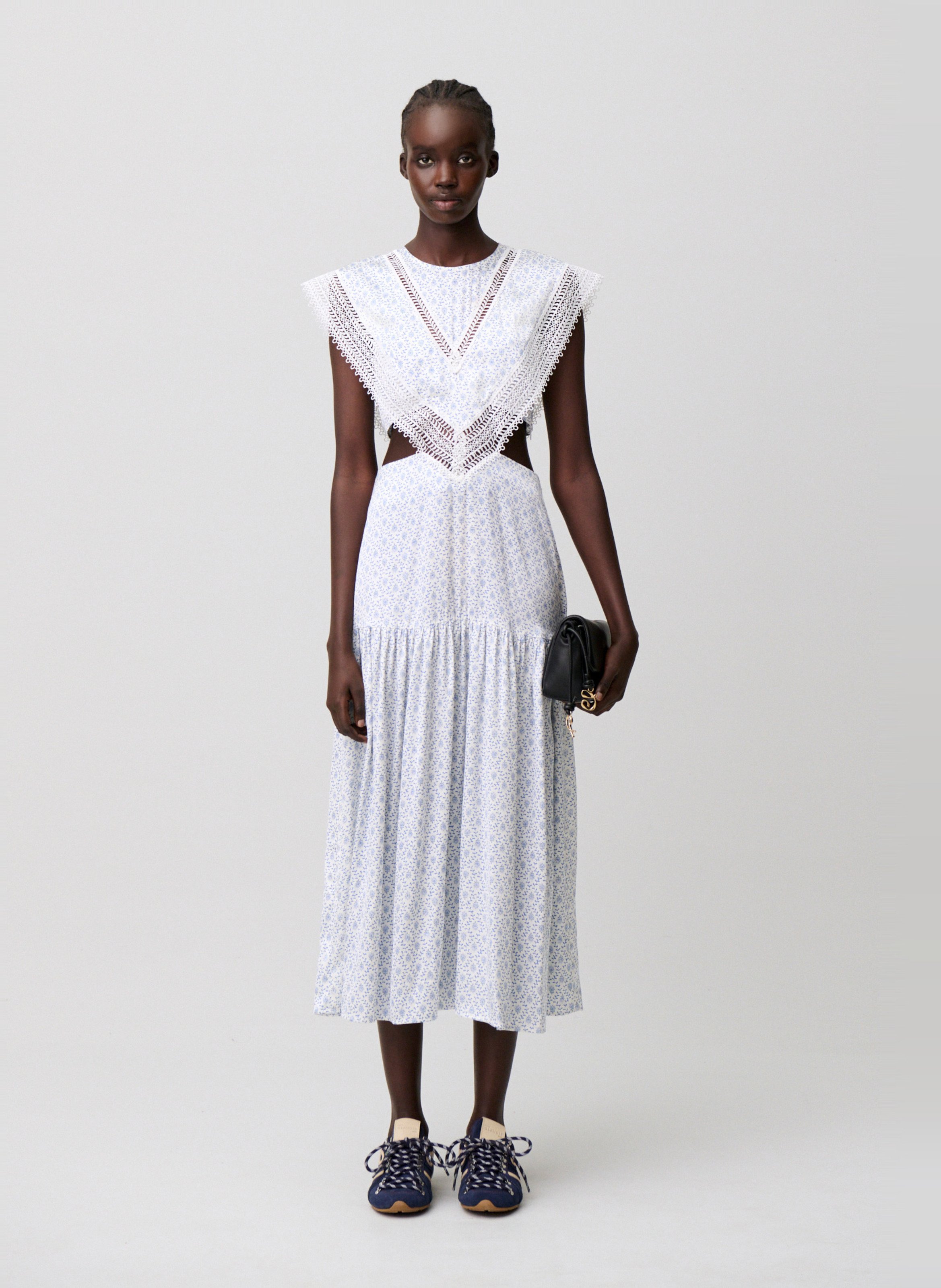 Robe midi à imprimé fleuri CLAUDIE PIERLOT Multicolore