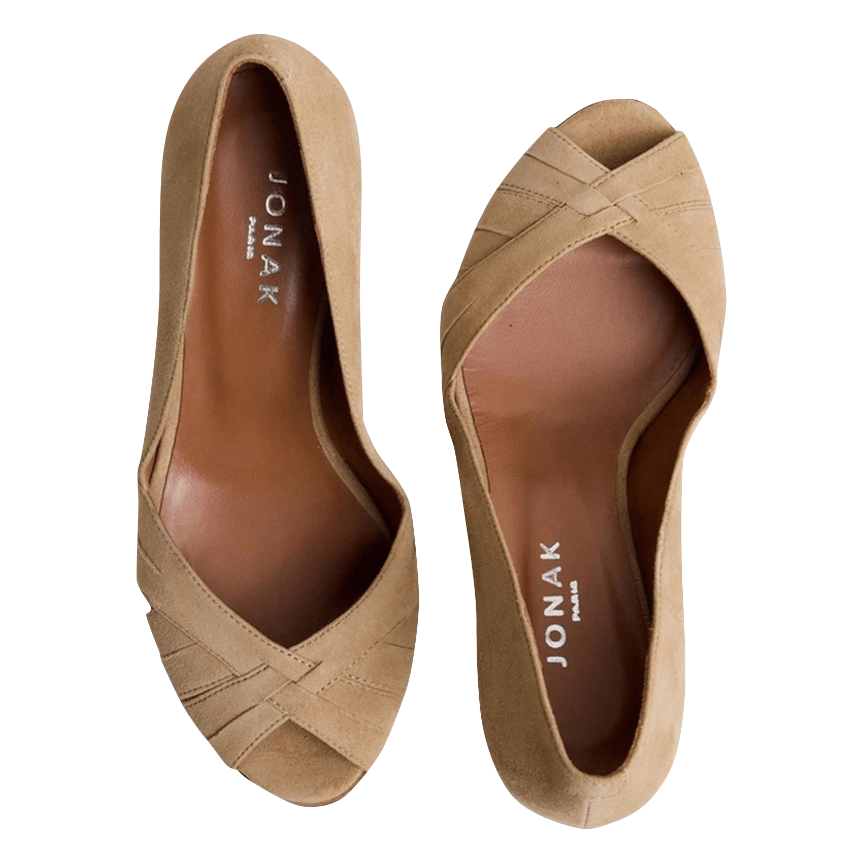 Escarpins en cuir damienne JONAK Marron